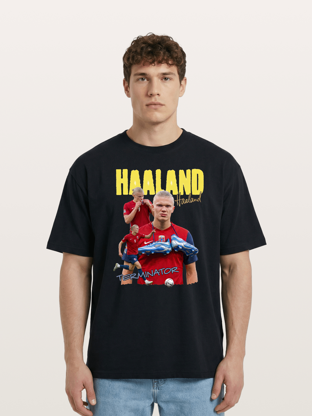 Erling Haaland H9 Poster Cotton T-shirt