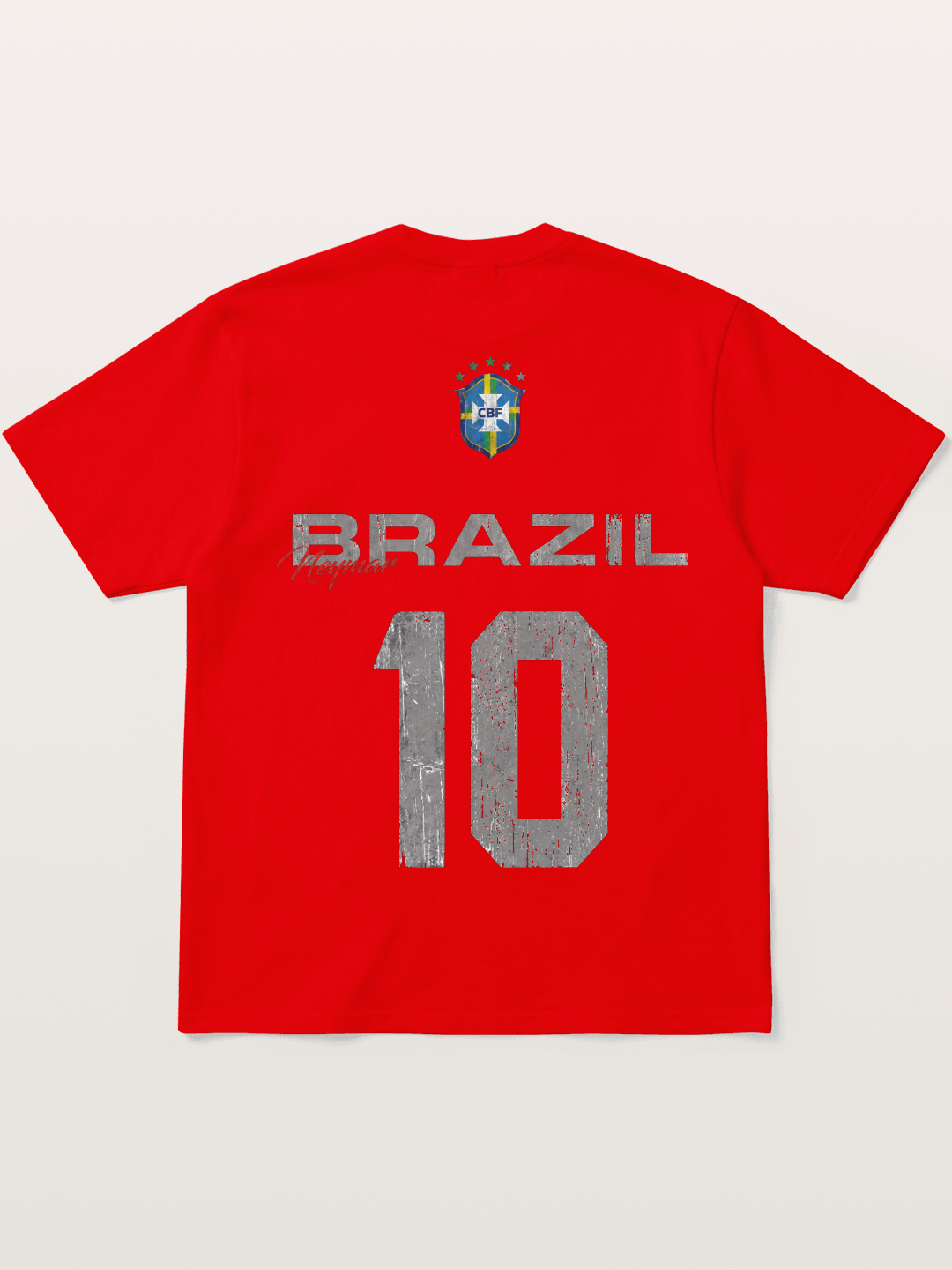 Brazil Neymar 10 Vintage Soft-Stay T-shirt