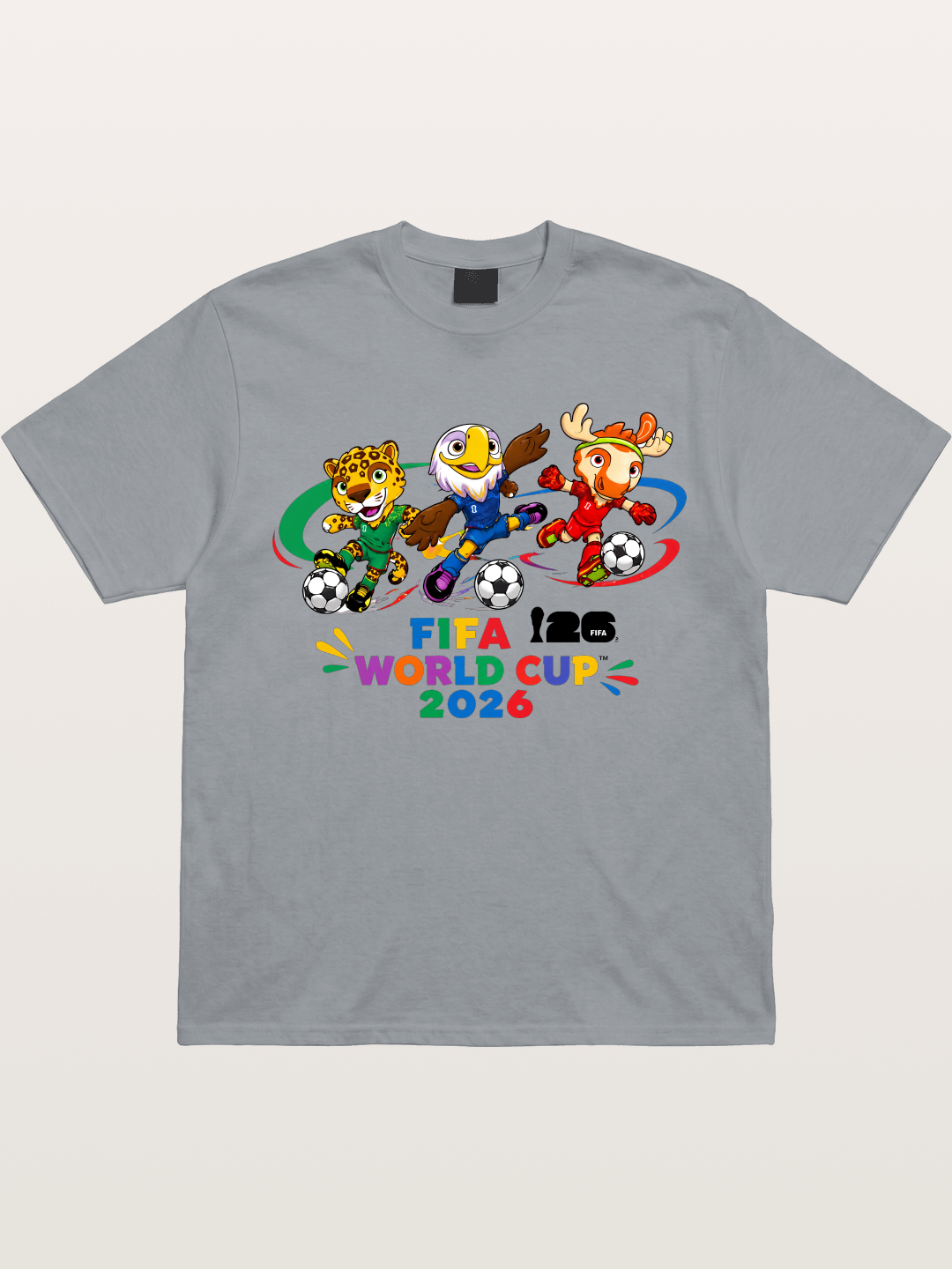 2026 World Cup Mascots Art Gildan T-shirt
