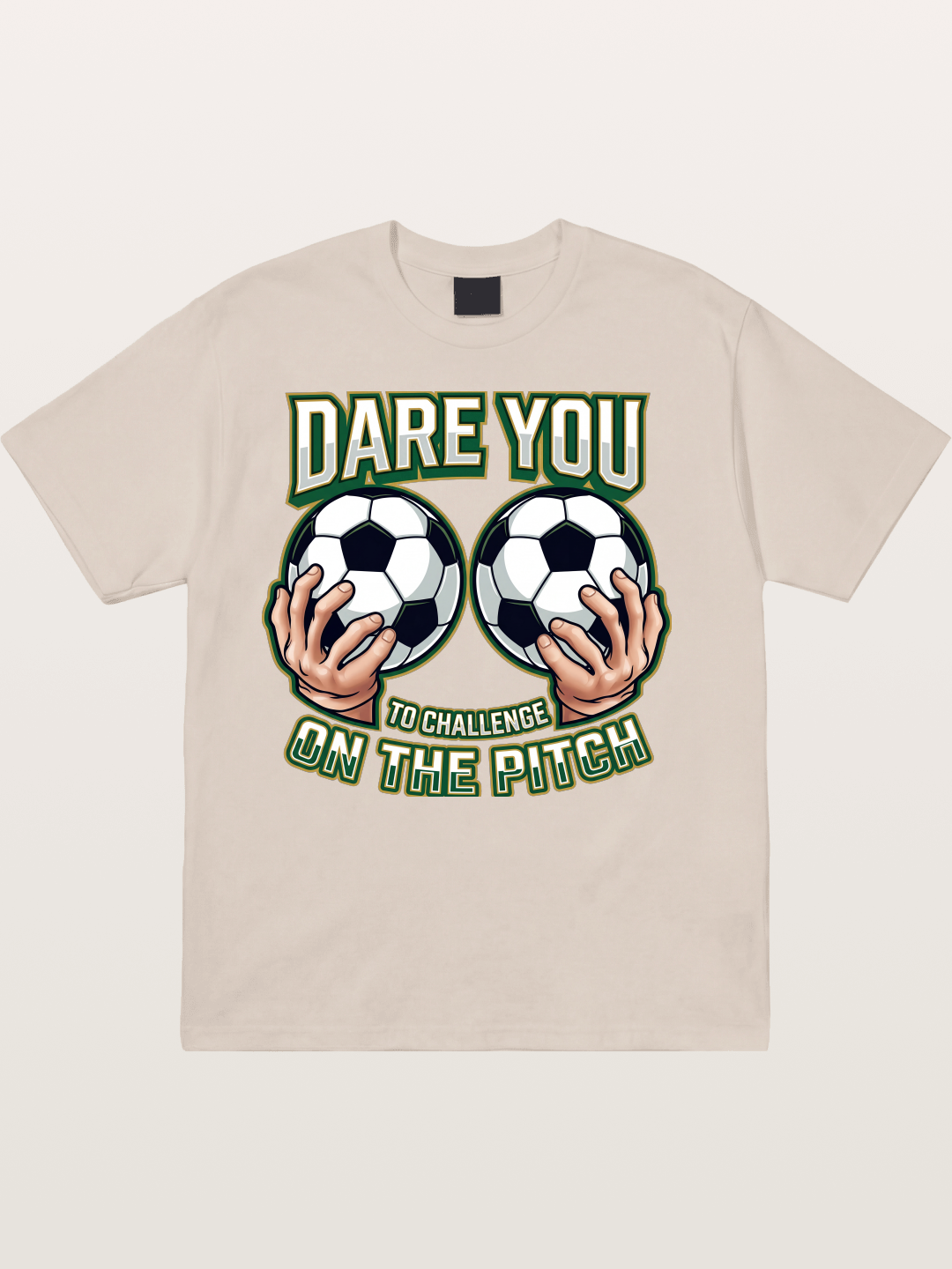 Dare You Challenge Pitch Art Cotton T-shirt