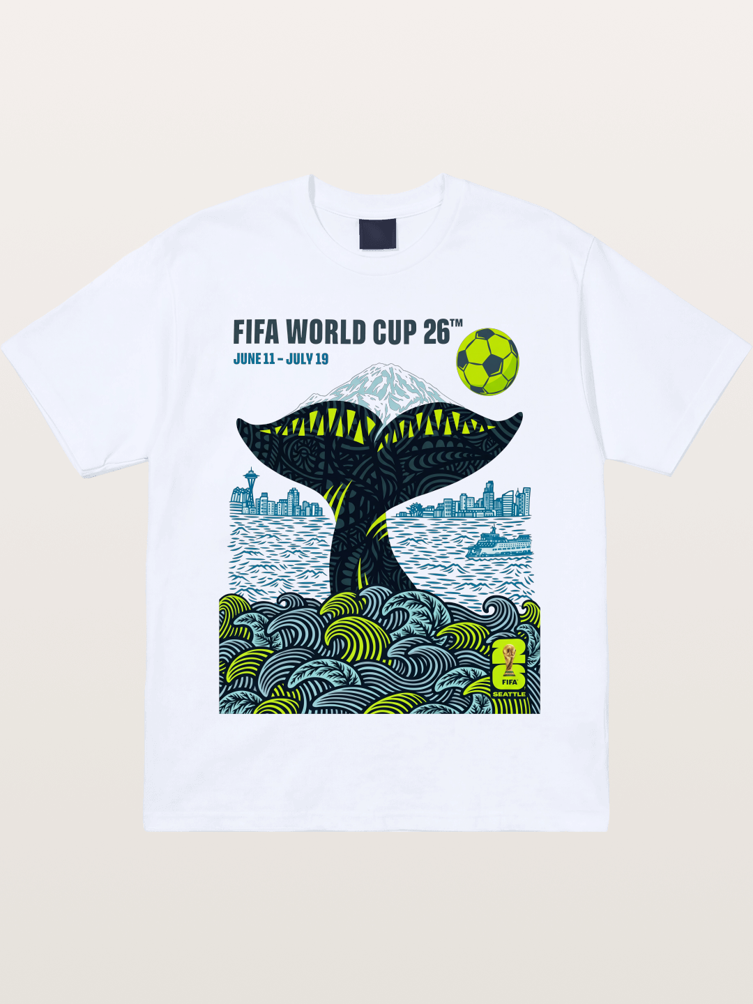 Vancouver 2026 WC Orca Tail Art Gildan T-shirt