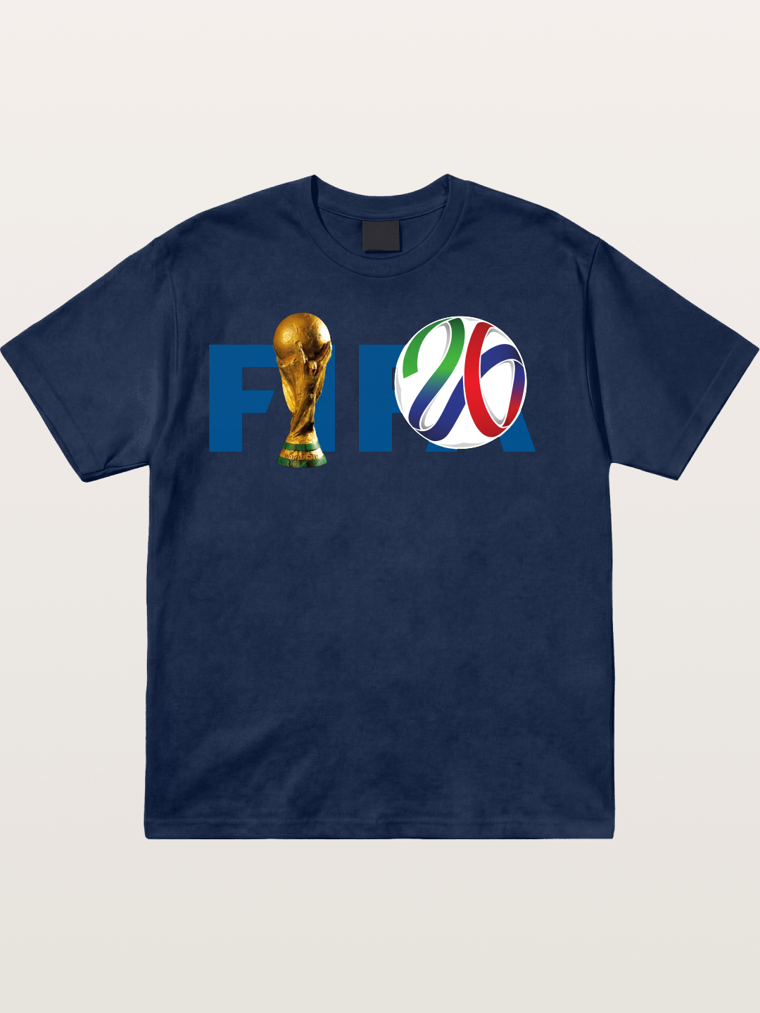 2026 WC Trophy and Color Ring Design Cotton T-shirt