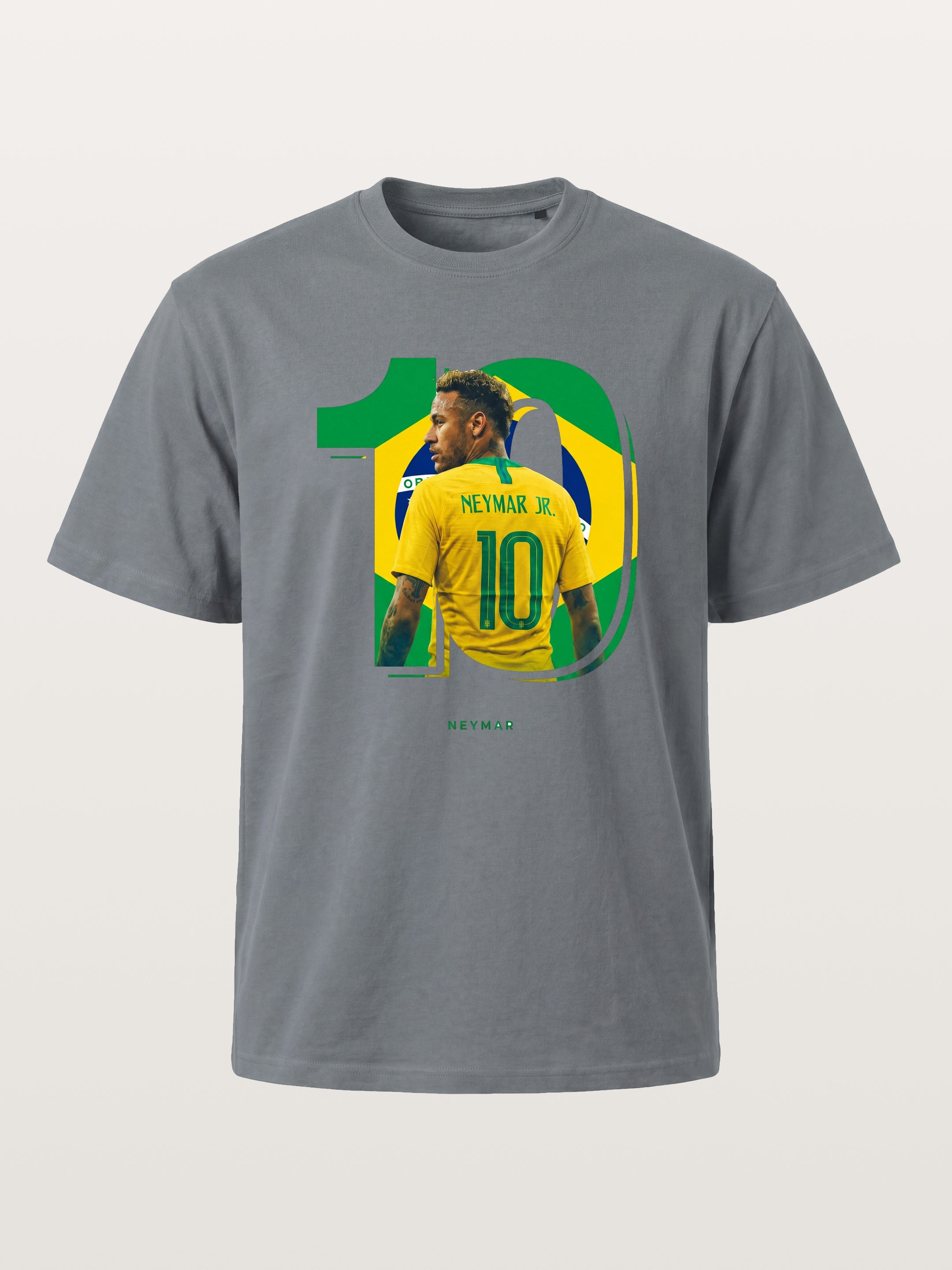 Neymar Brazil 10 Jersey Print Cotton T-shirt