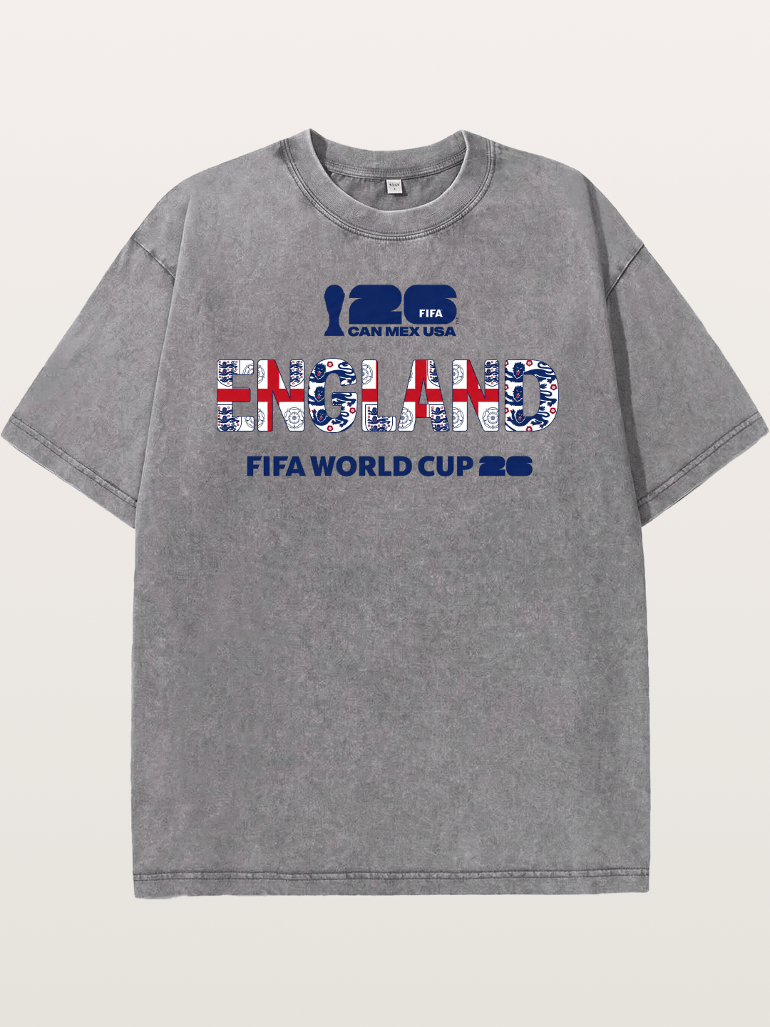 England 2026 World Cup Crest Washed T-shirt