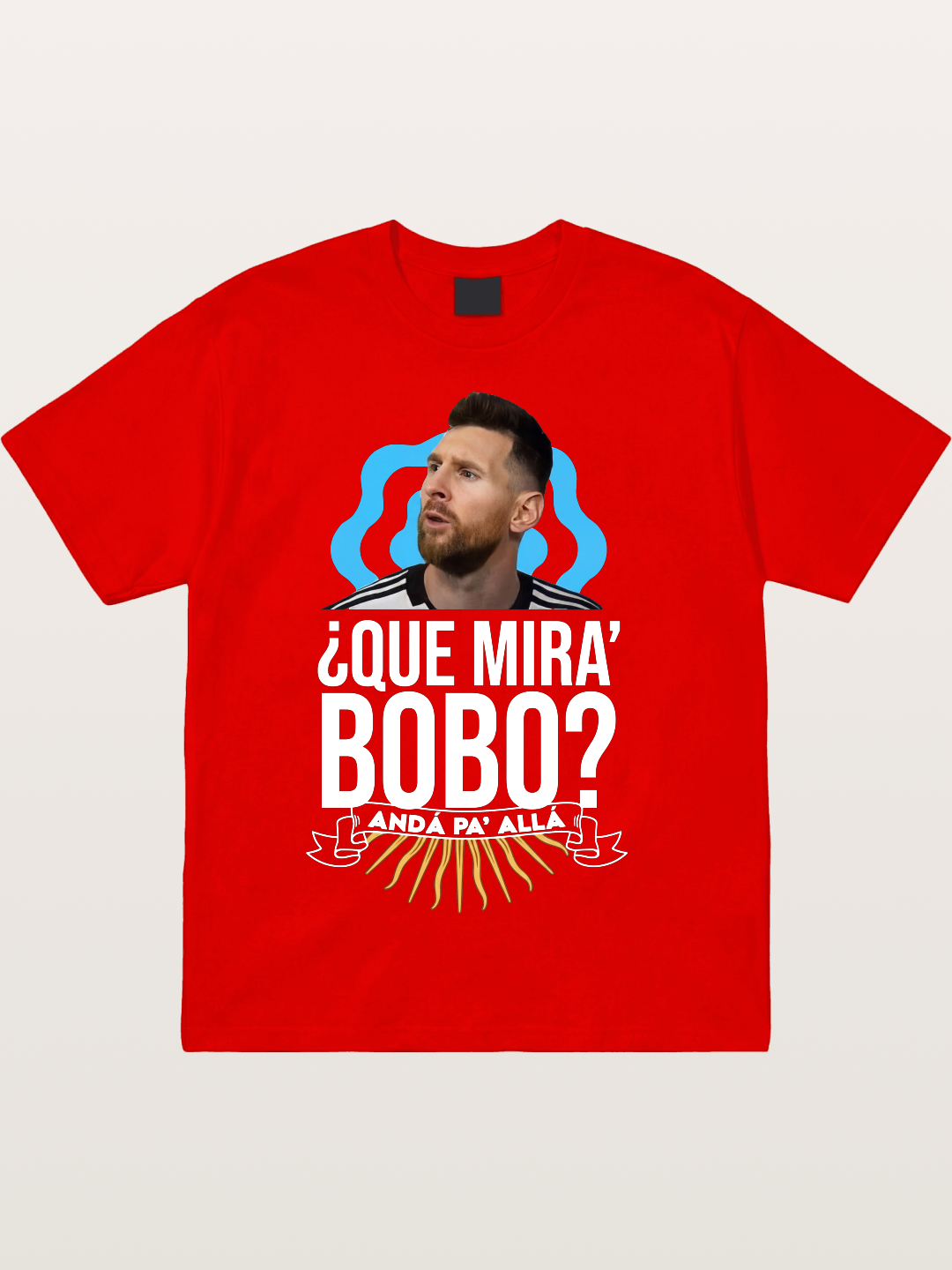 Messi Argentina Sun Design Cotton T-shirt