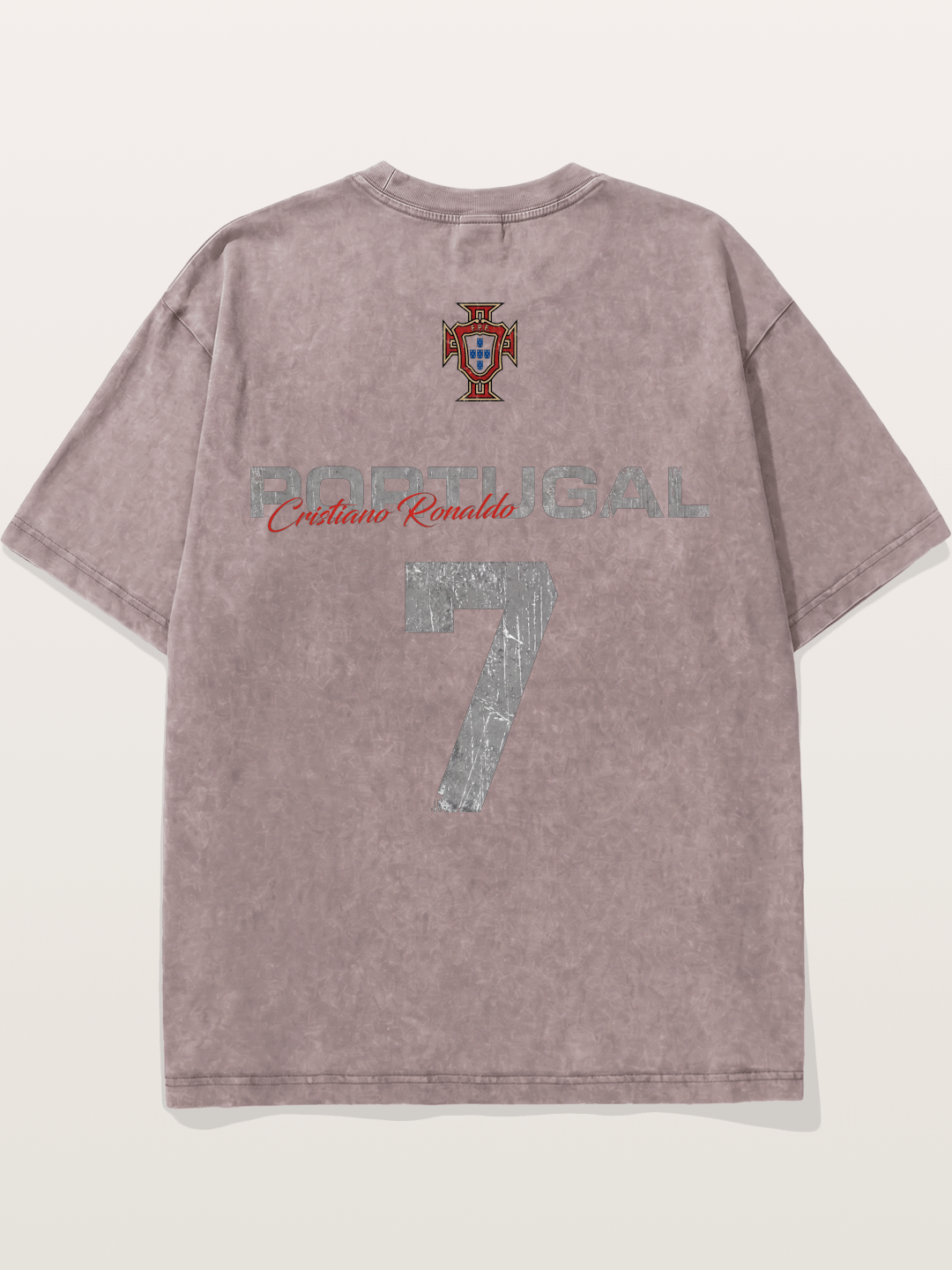Portugal Ronaldo 7 Jersey Washed T-shirt