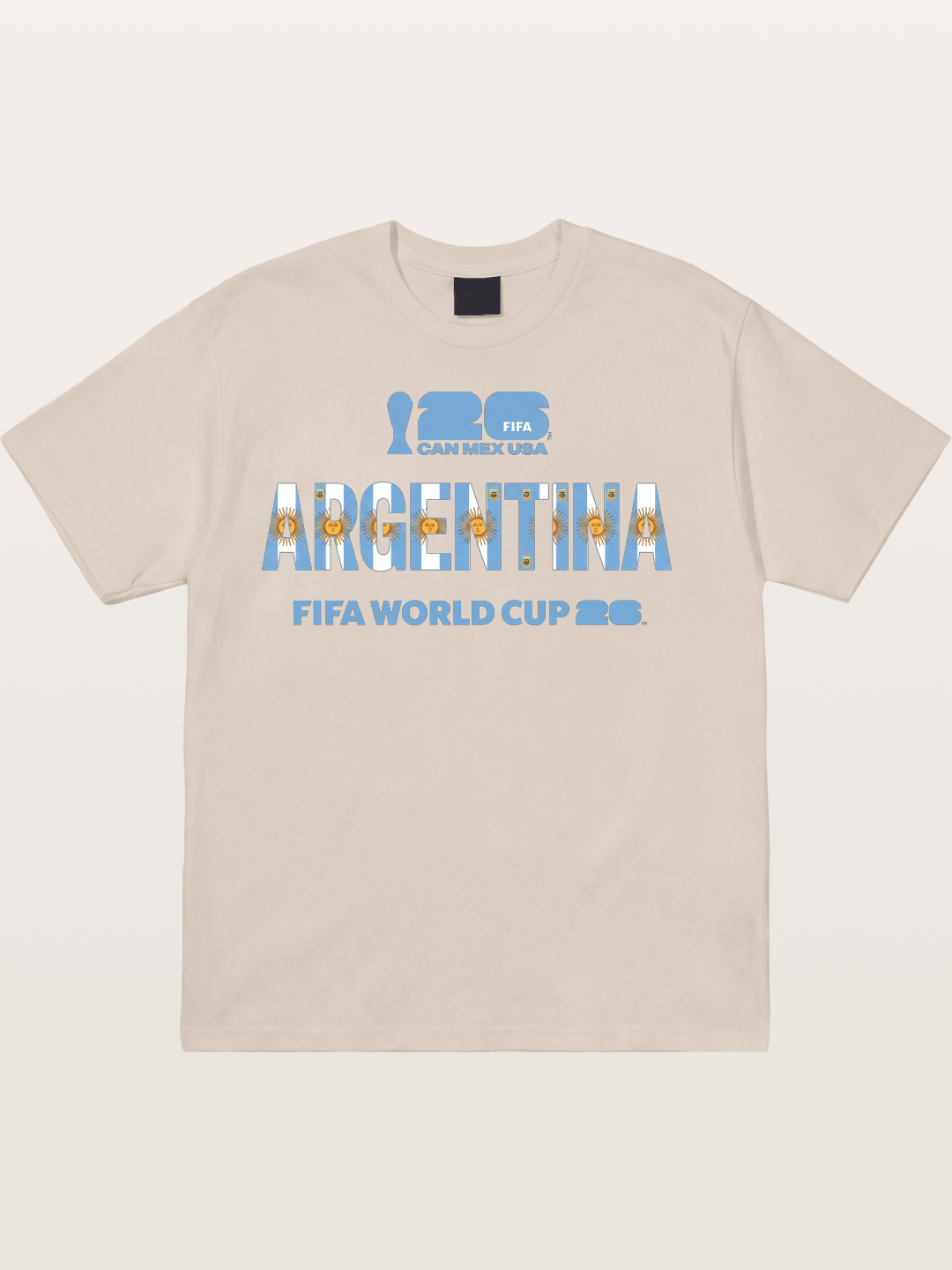 2026 World Cup Argentina Sun Design Cotton T-shirt