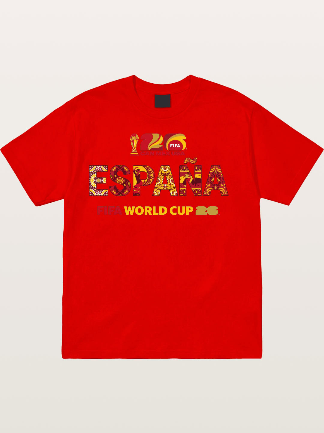 España 2026 World Cup Typo Cotton T-shirt