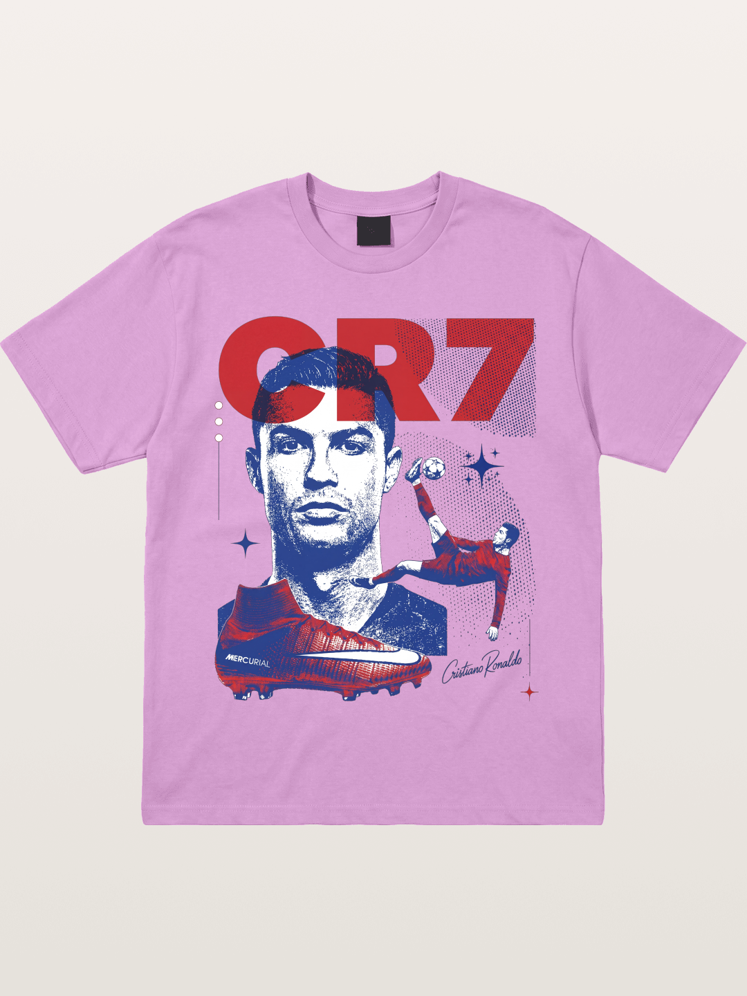 CR7 Retro Halftone Print Gildan T-shirt