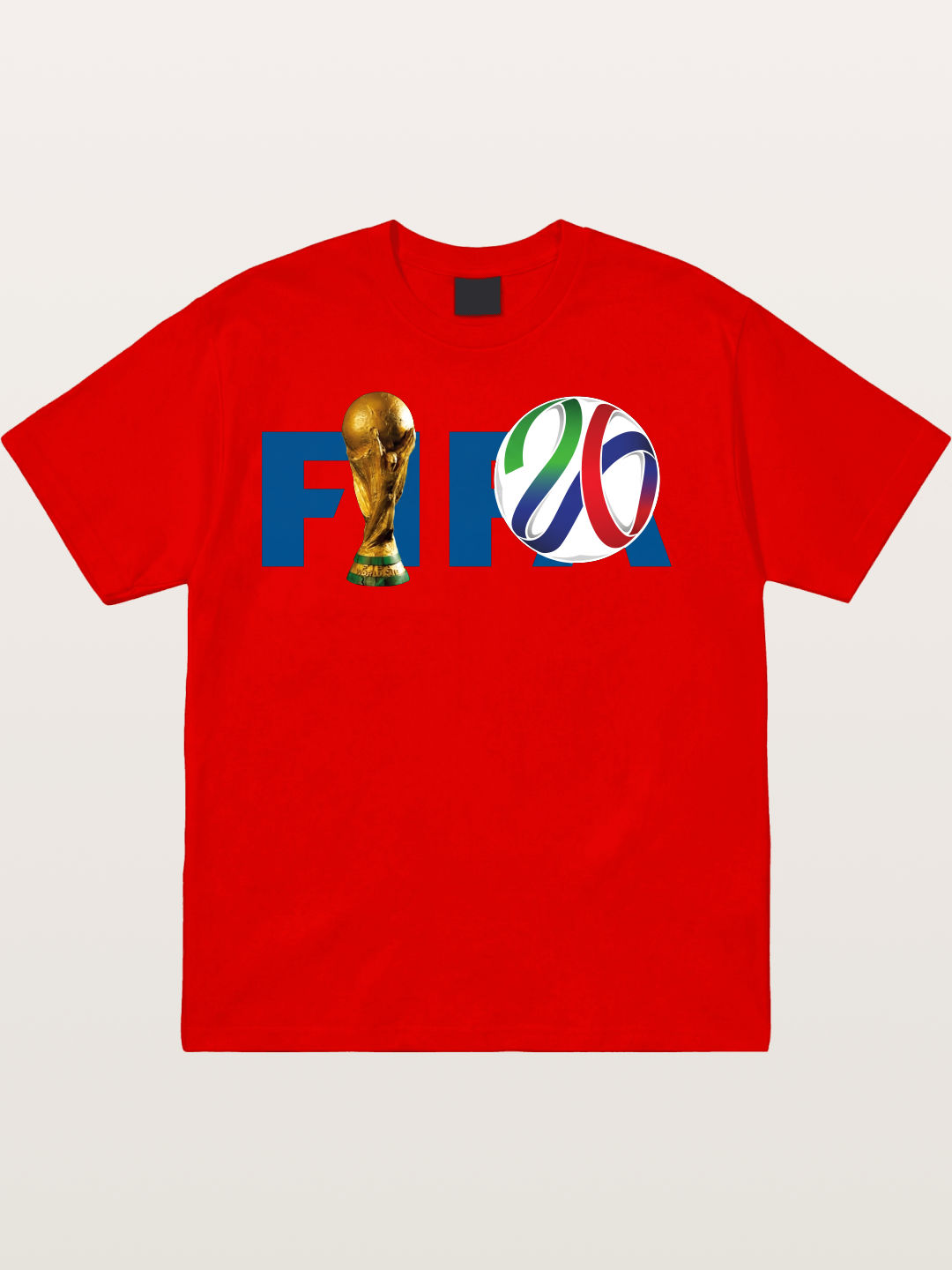 2026 WC Trophy and Color Ring Design Cotton T-shirt