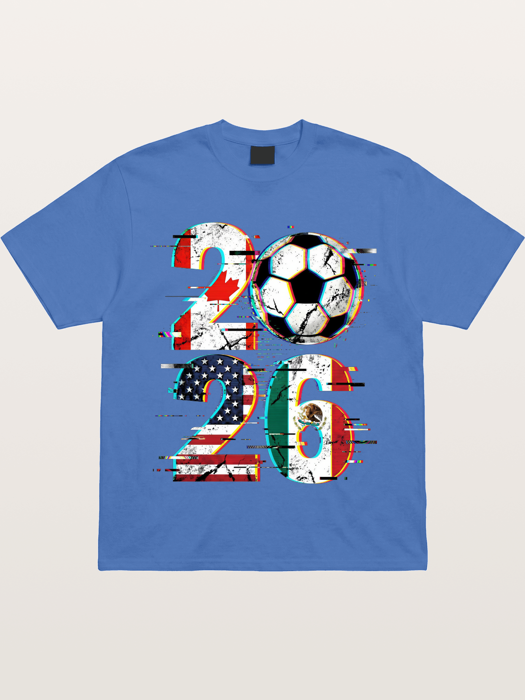 2026 WC Glitch Typography Print Gildan T-shirt