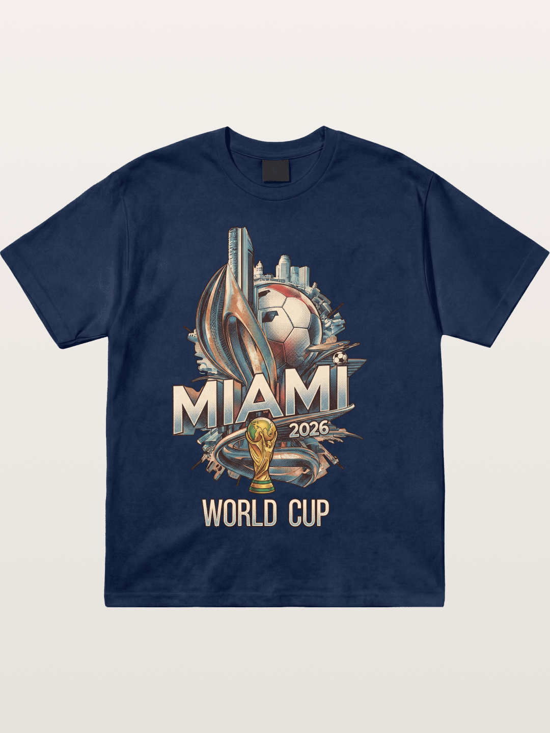 Miami World Cup 2026 Emblem Cotton T-shirt