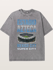 Estadio Azteca WC Print Washed T-shirt