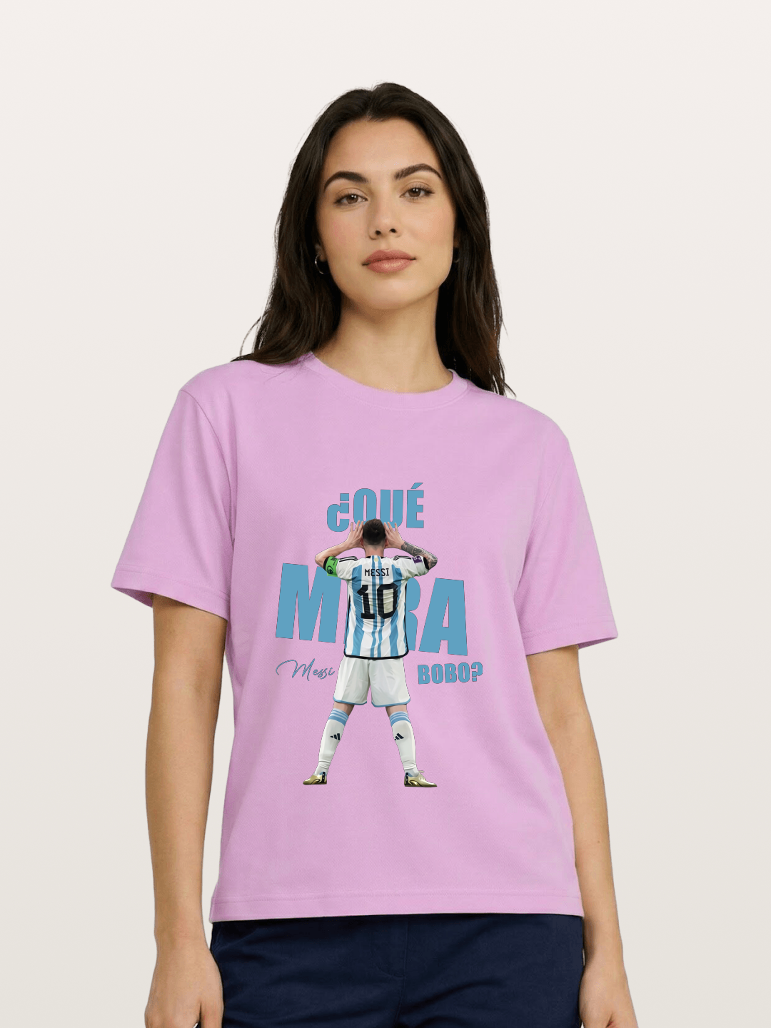Messi ¿Qué Mirá Bobo Argentin Gildan T-shirt