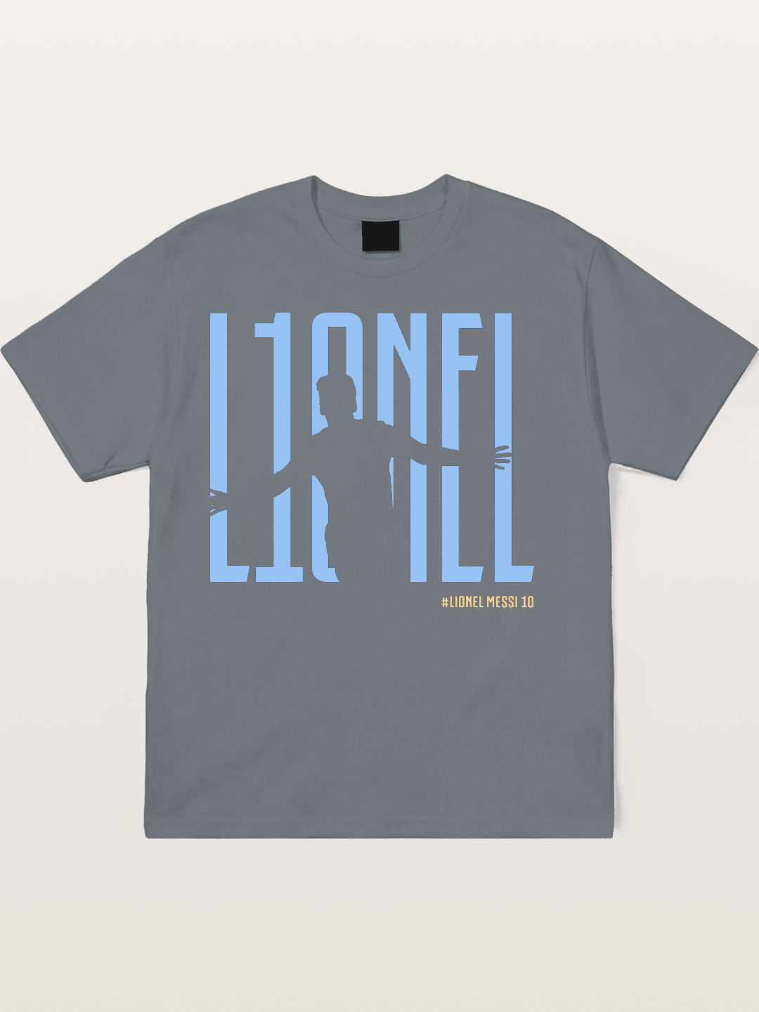 Lionel Messi Celebration Silhouette Cotton T-shirt