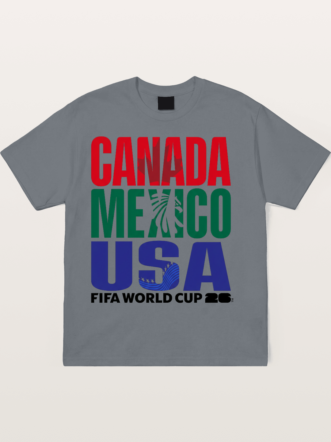 2026 World Cup Host Nations Print Cotton T-shirt