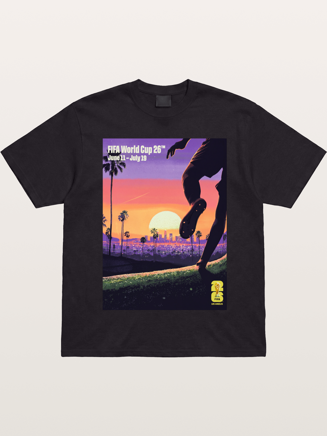 LA WC 2026 Sunset Soccer Kick Gildan T-shirt