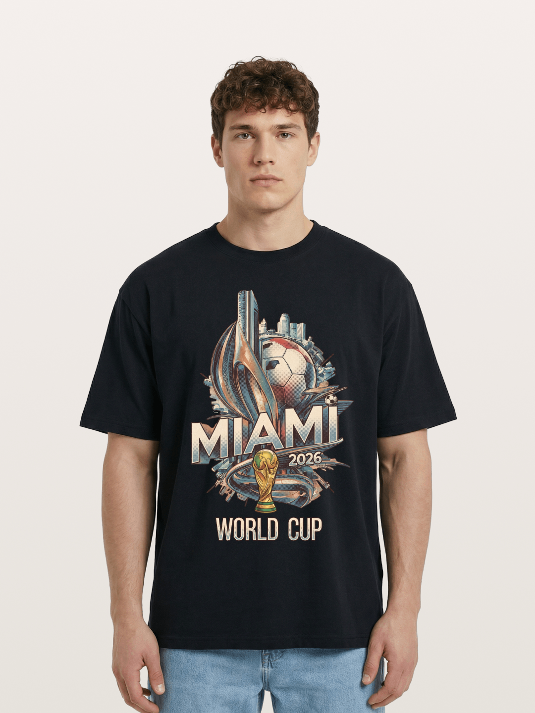Miami World Cup 2026 Emblem Cotton T-shirt
