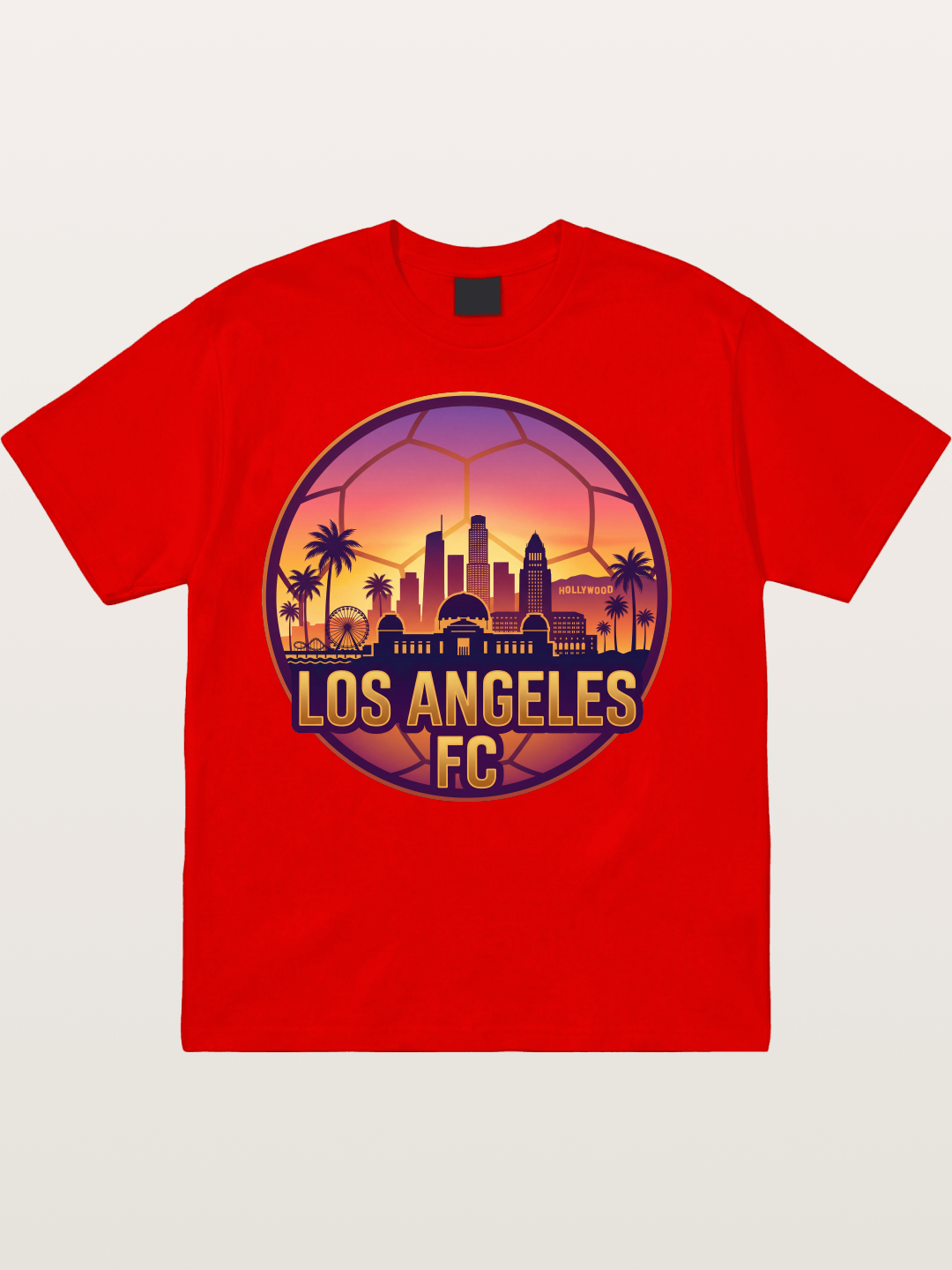 LA FC Sunset City Skyline Cotton T-shirt