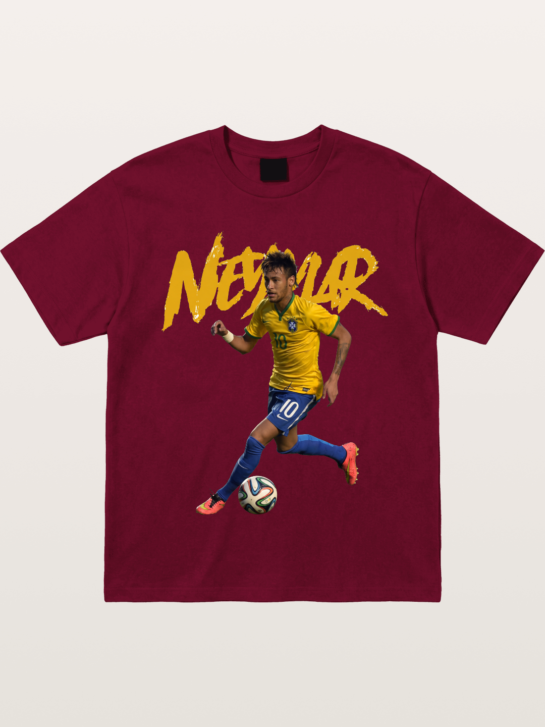 Neymar Brazil Brushstroke Art Gildan T-shirt
