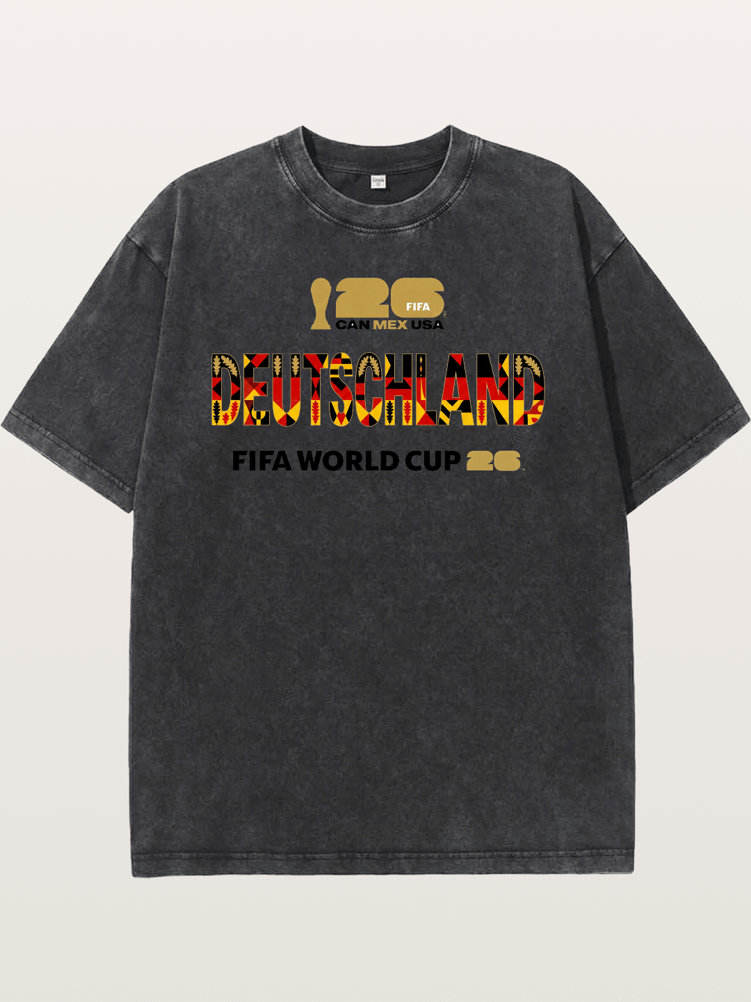 Deutschland 2026 Tribal Print Washed T-shirt