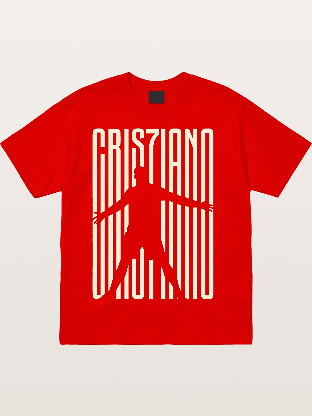 Cristiano Ronaldo Celebration Silhouette Cotton T-shirt