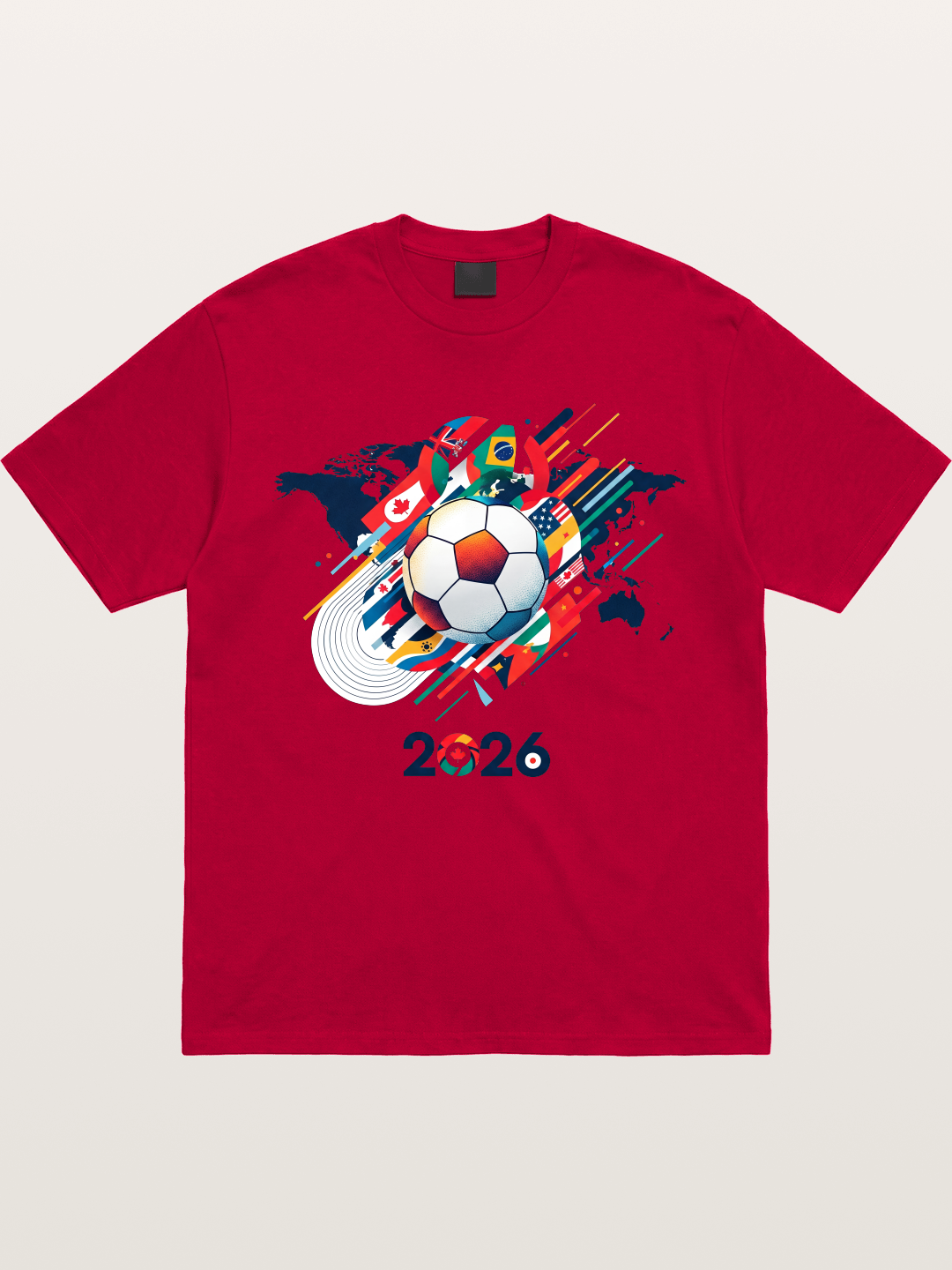 World Cup 2026 Global Flags Print Gildan T-shirt