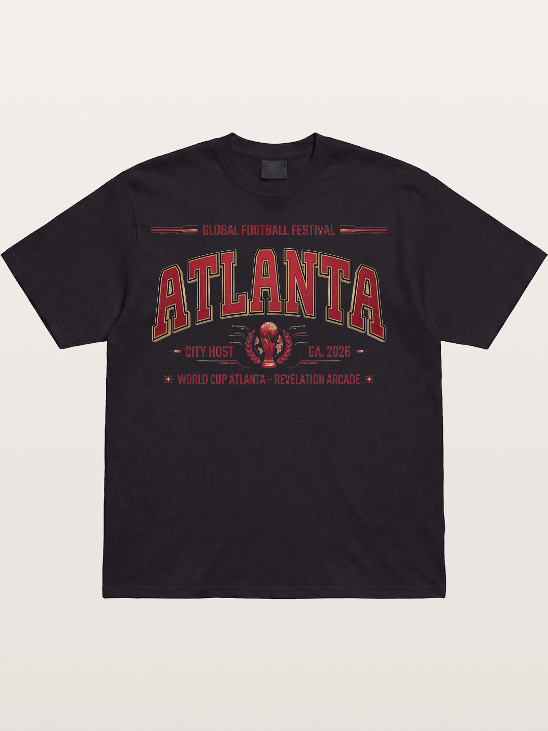 Atlanta 2026 WC Host Sticker Cotton T-shirt