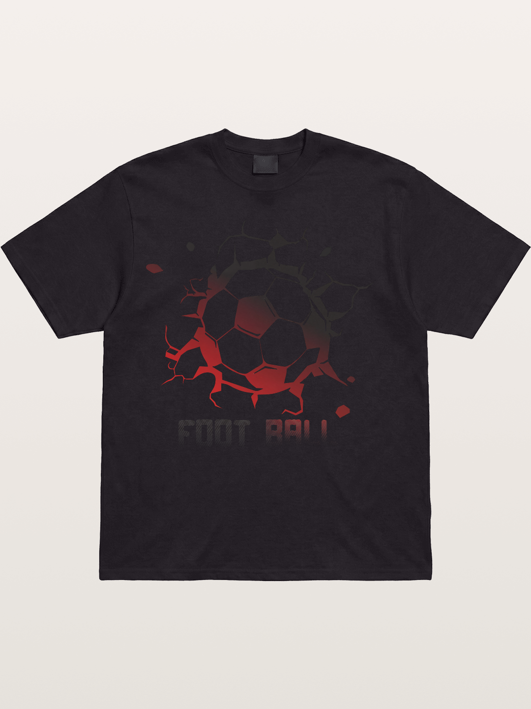 Football Crack Effect USA Style Cotton T-shirt