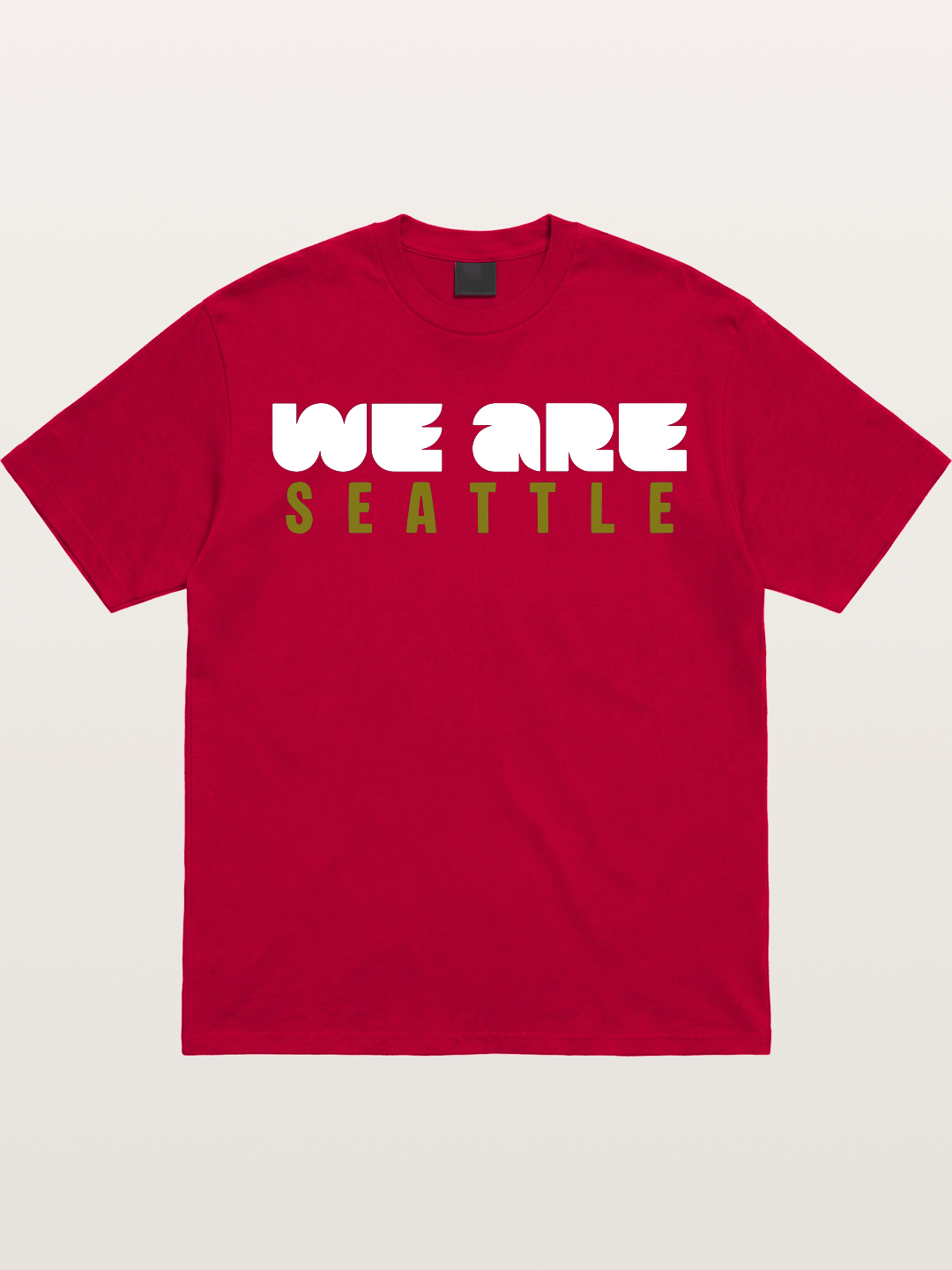 Seattle Olive Green Typography Gildan T-shirt