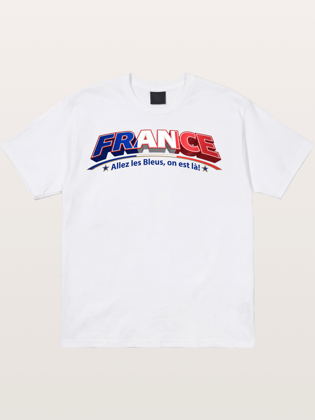 France Retro Team Logo WC Cotton T-shirt
