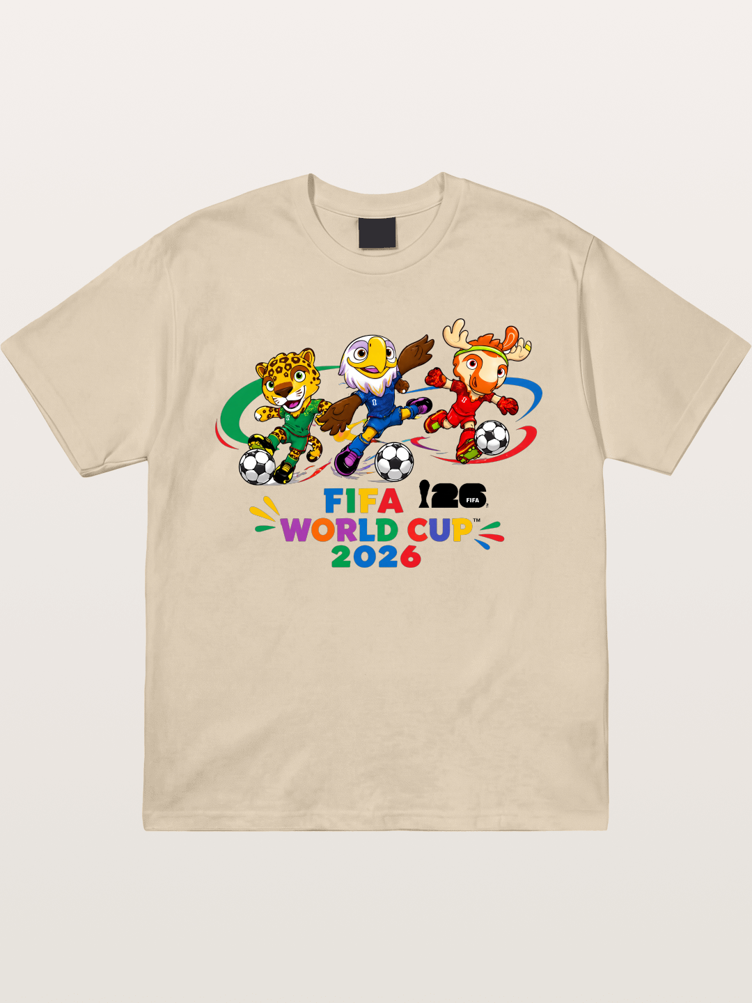 2026 World Cup Mascots Art Gildan T-shirt