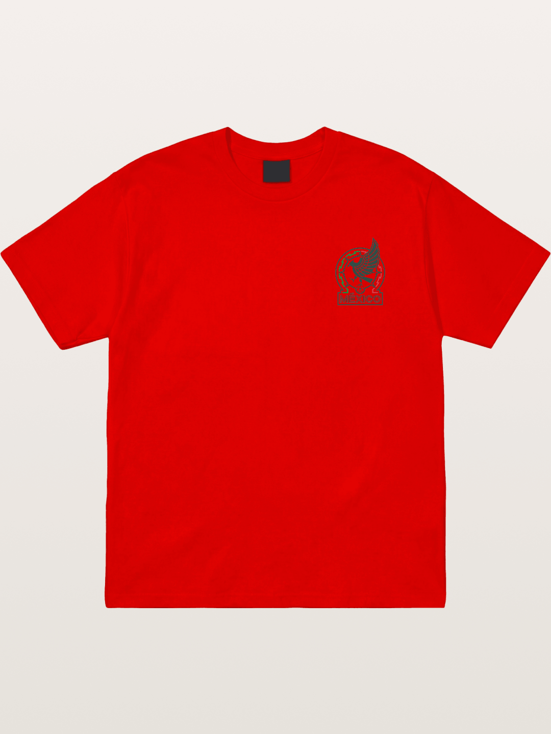 Mexico Football Eagle Crest Cotton T-shirt