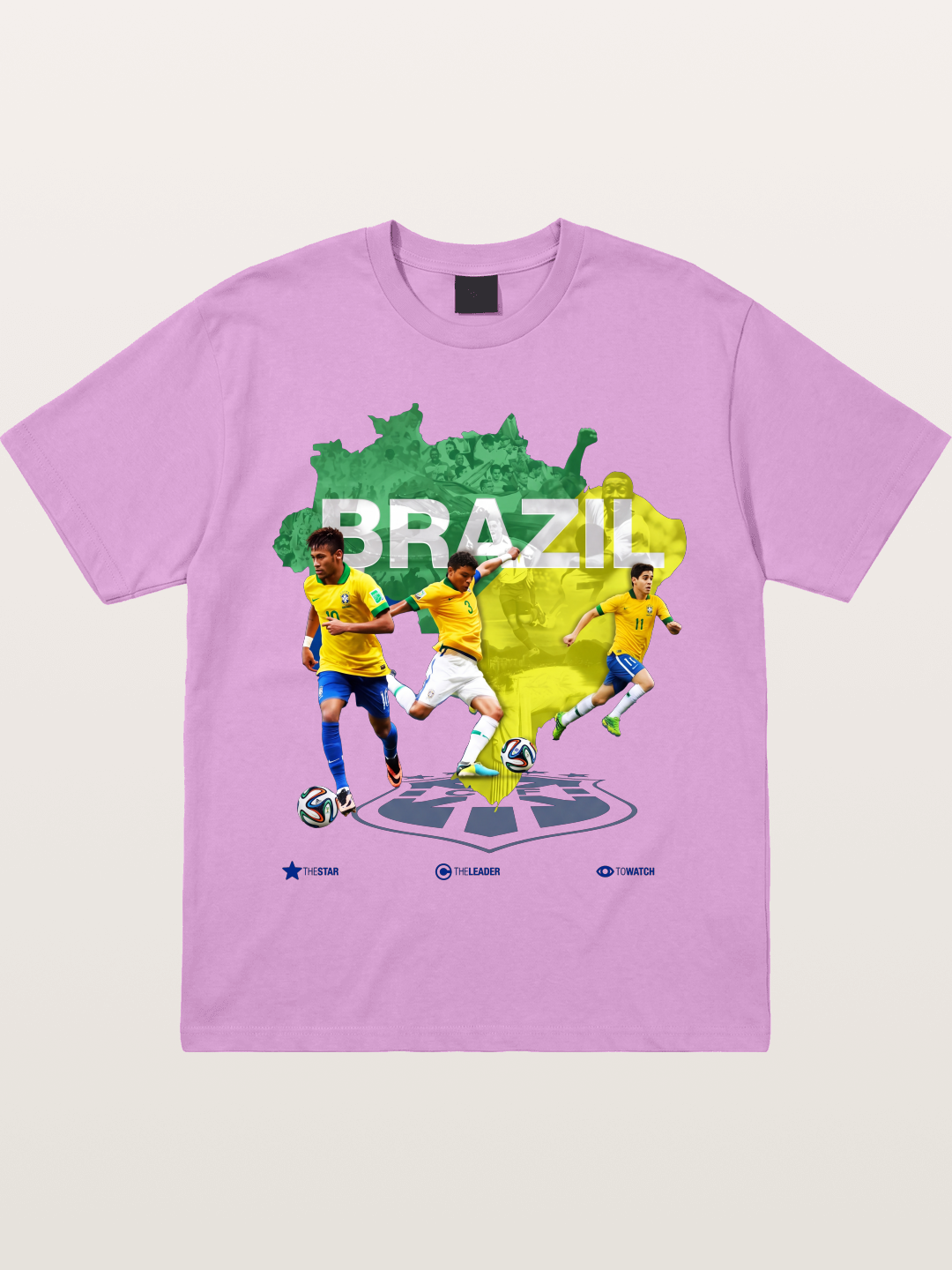 Brazil National Team Stars Collage Gildan T-shirt