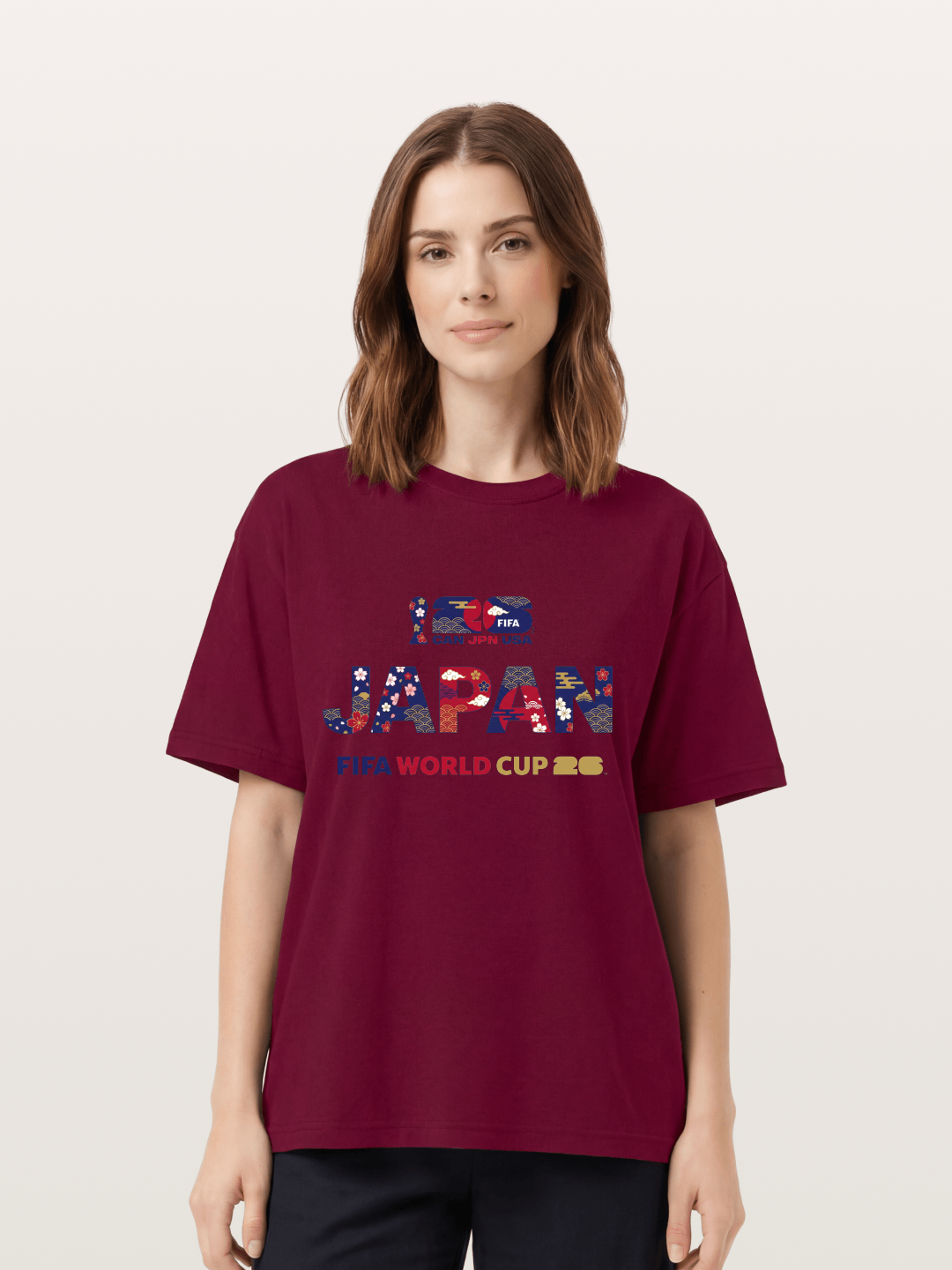 2026 World Cup Japan Sakura Typo Gildan T-shirt