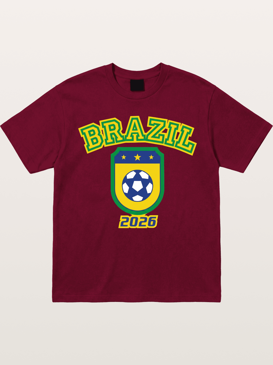 Brazil 2026 World Cup Crest Gildan T-shirt