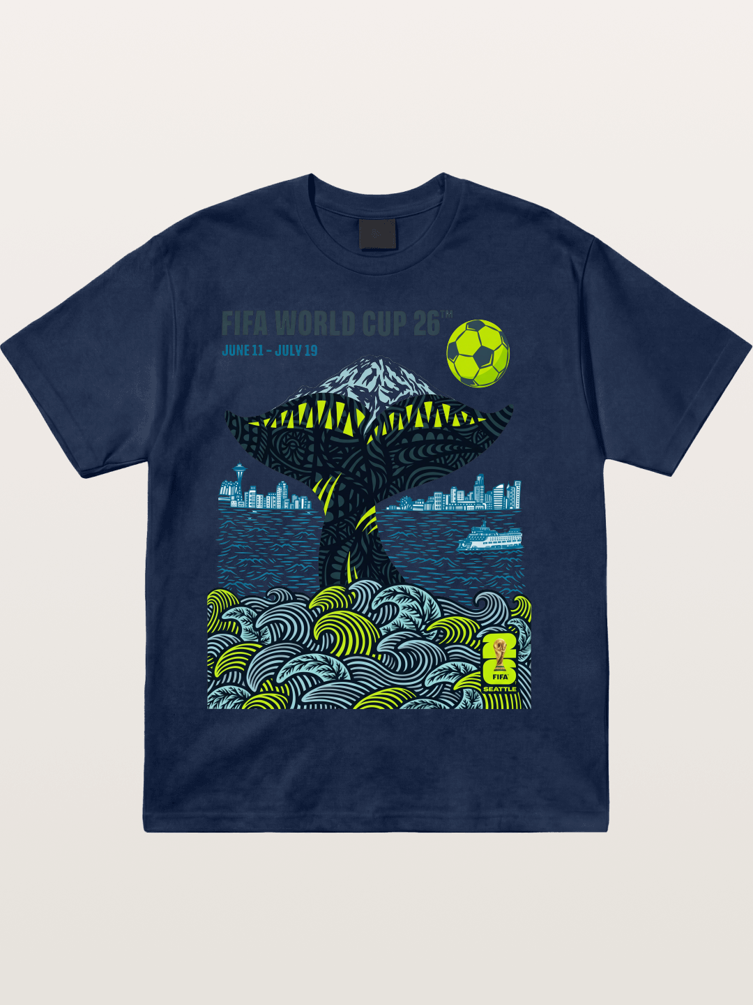 Vancouver 2026 WC Orca Tail Art Cotton T-shirt