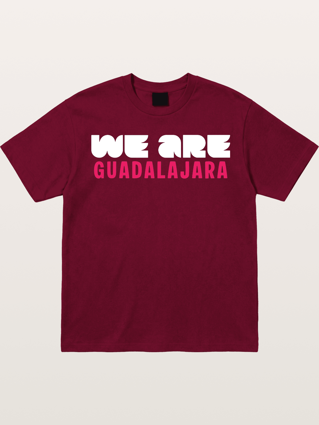 Guadalajara Pink Block Letters Gildan T-shirt