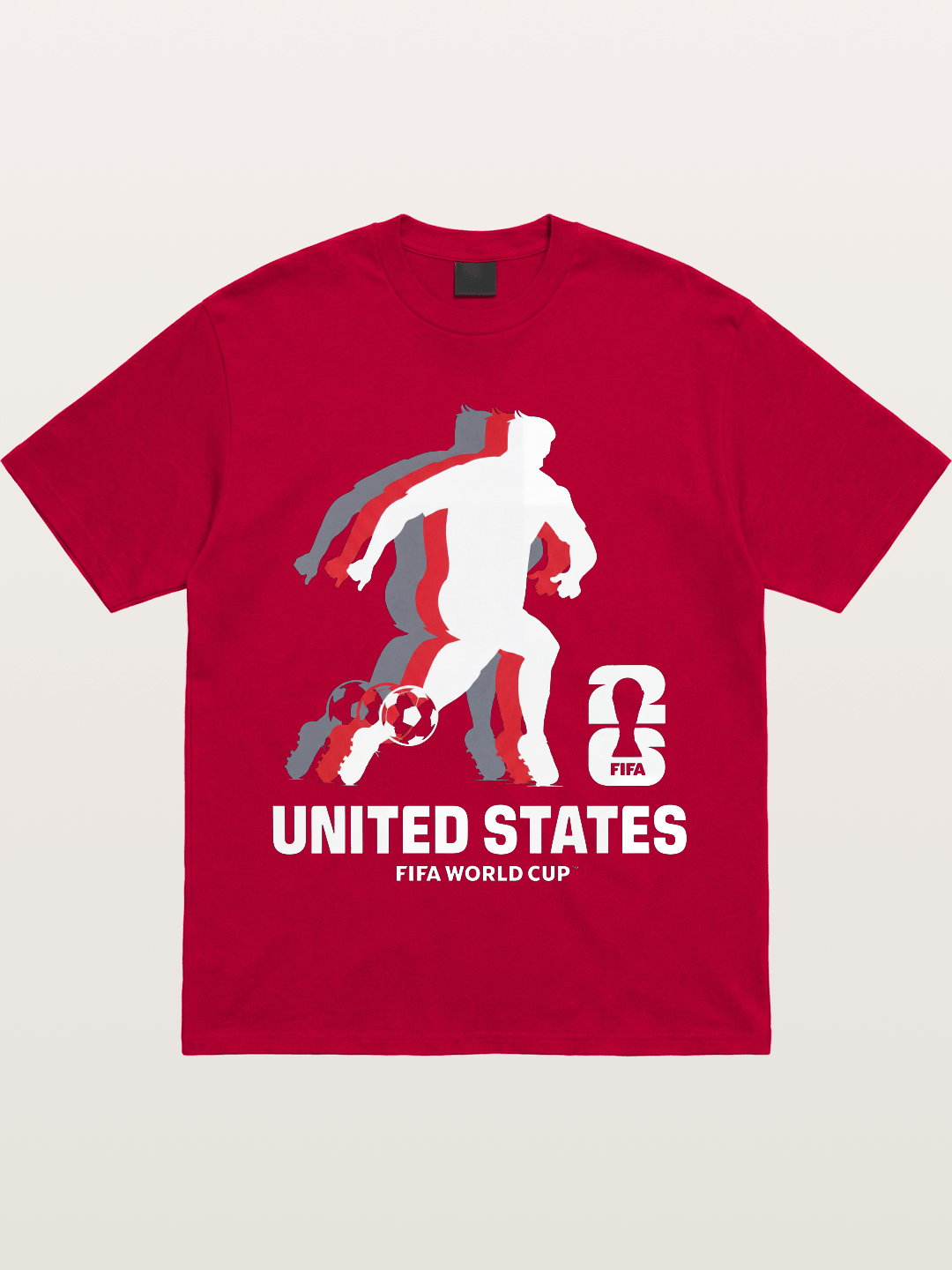 USA WC 2026 Soccer Player Silhouette Gildan T-shirt