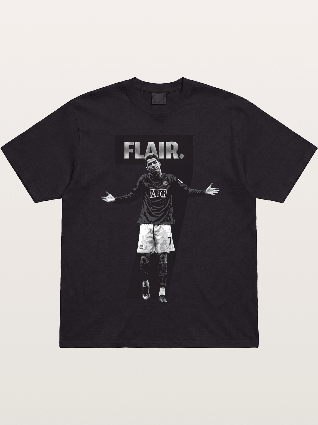 Ronaldo Black And White Number 7 Gildan T-shirt