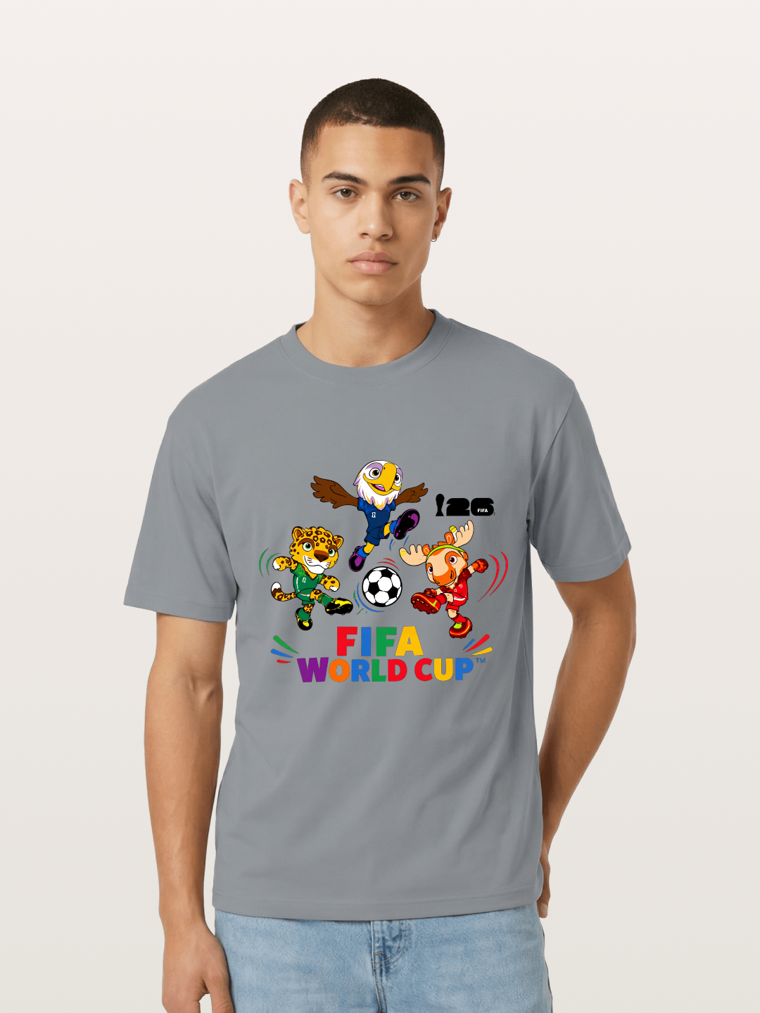 FIFA World Cup Mascots Print Gildan T-shirt