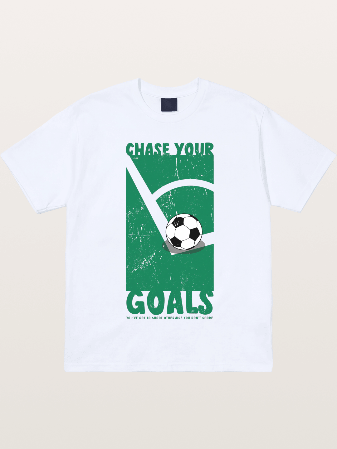 Chase Your Goals Green Poster Gildan T-shirt