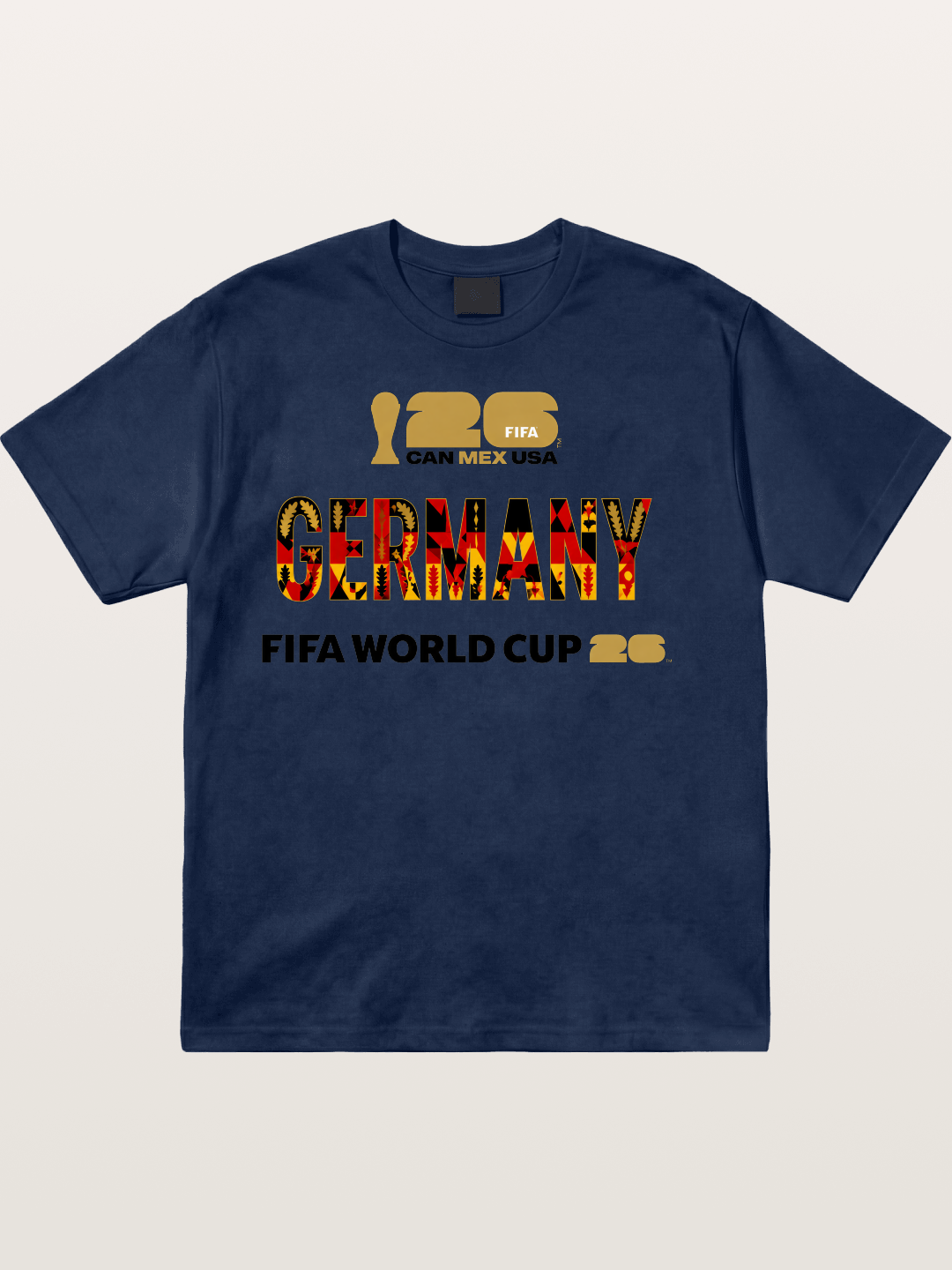 Germany 2026 World Cup Typo Cotton T-shirt