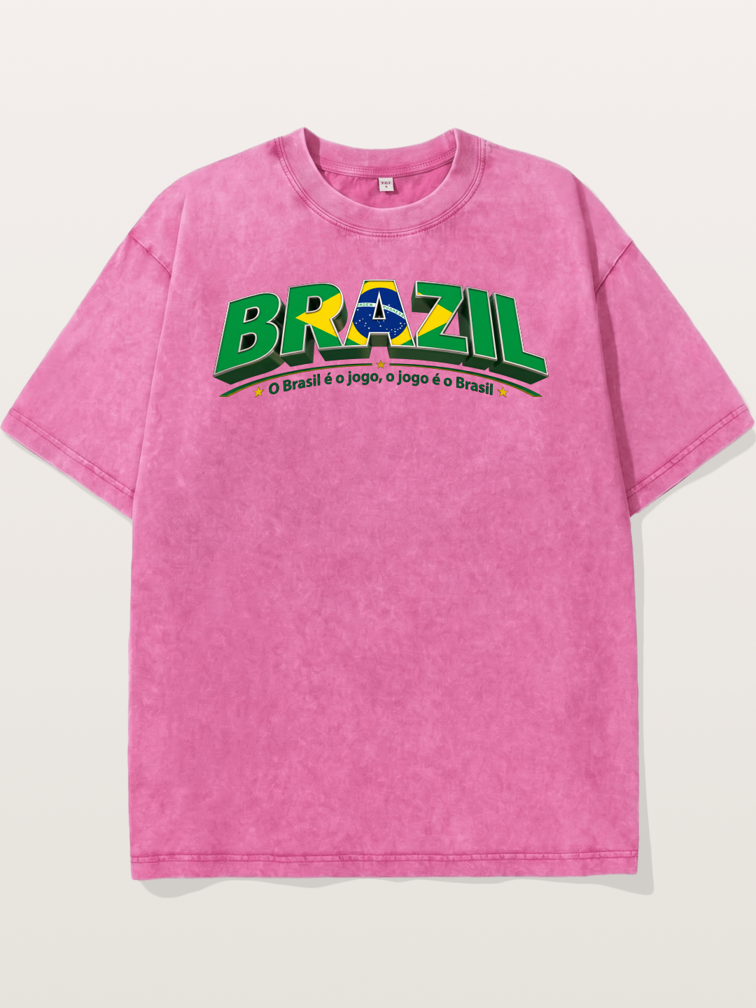 Brazil Retro Team Logo WC Washed T-shirt