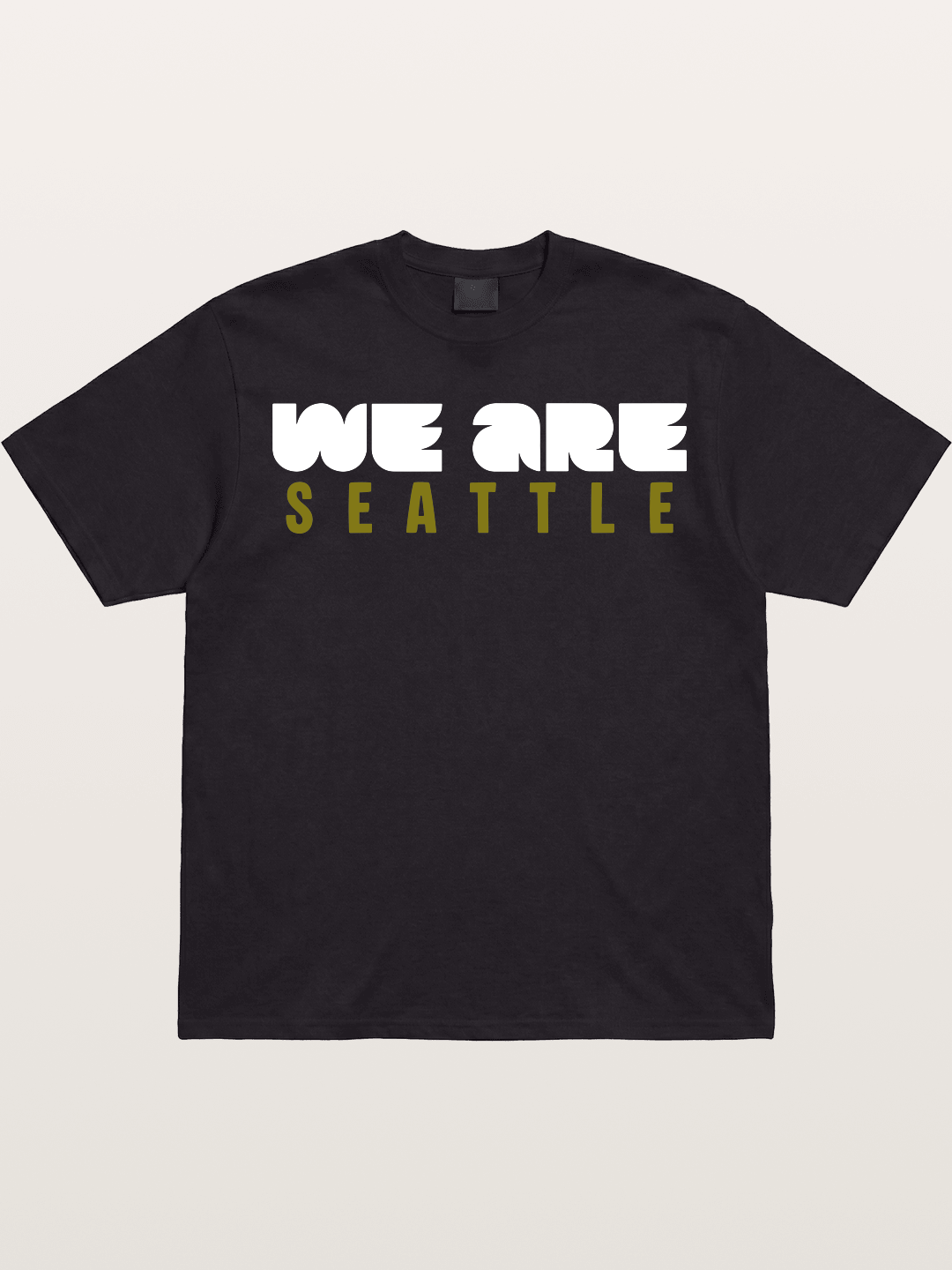 Seattle Olive Green Typography Gildan T-shirt
