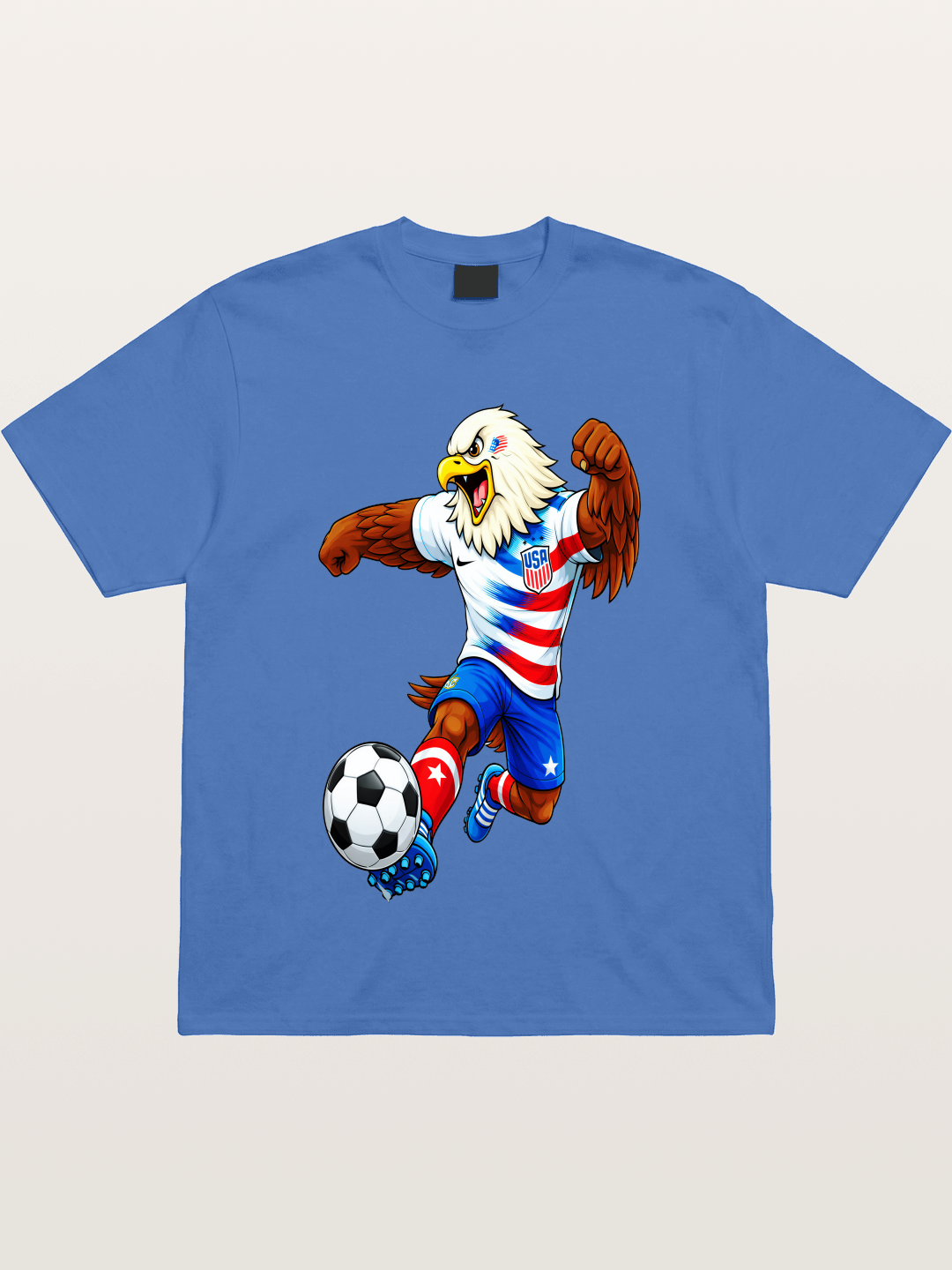 USA Eagle Mascot Soccer Graphic Gildan T-shirt