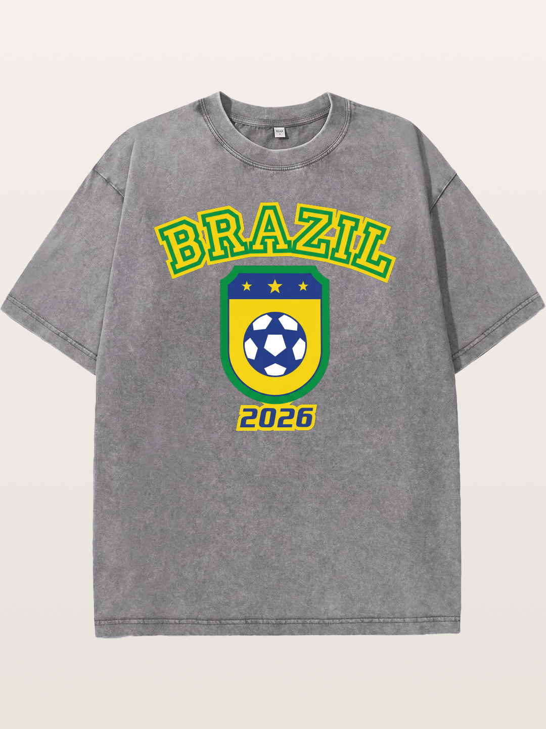 Brazil 2026 World Cup Crest Washed T-shirt