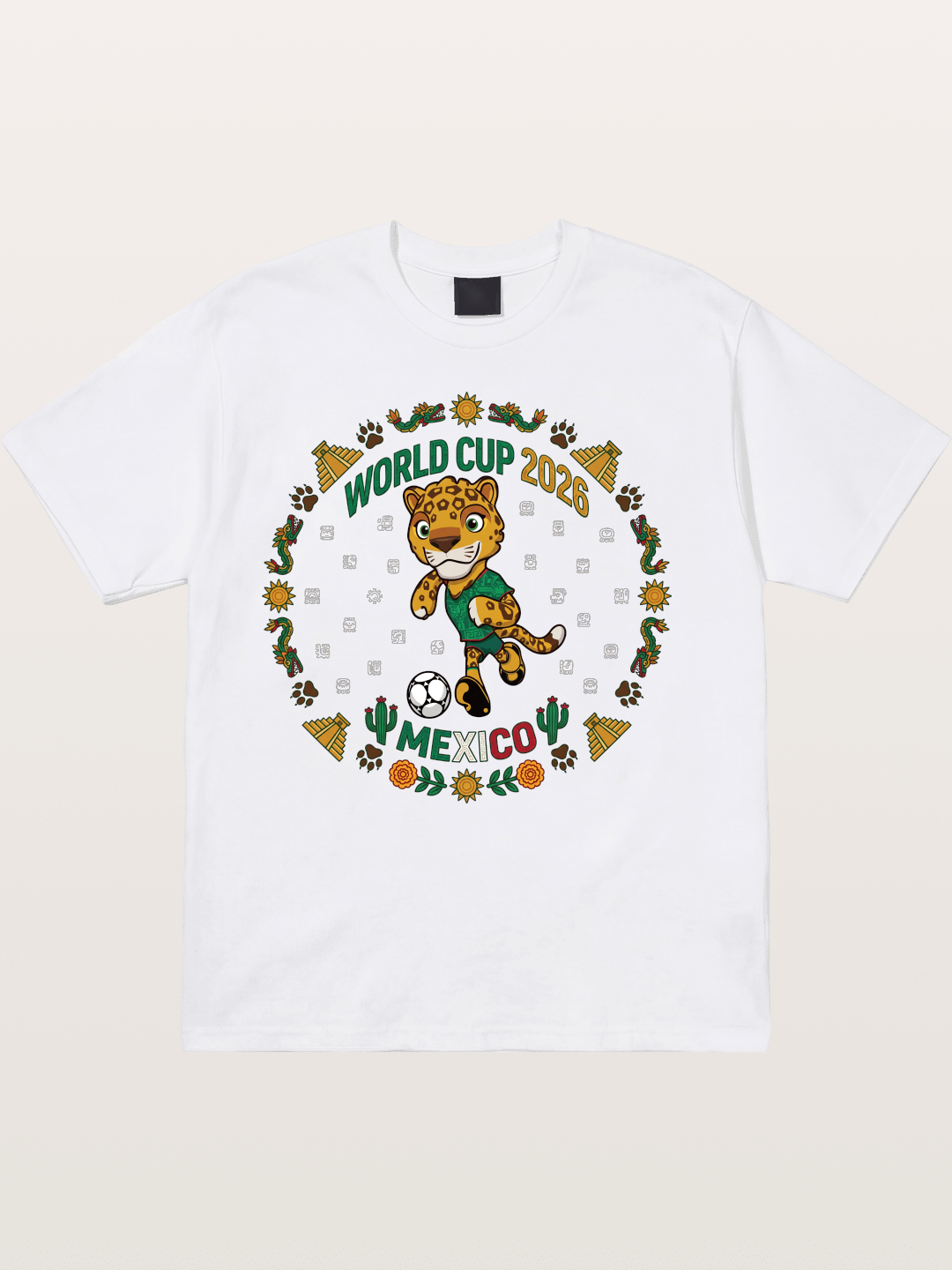 Mexico 2026 World Cup Mascot Cotton T-shirt