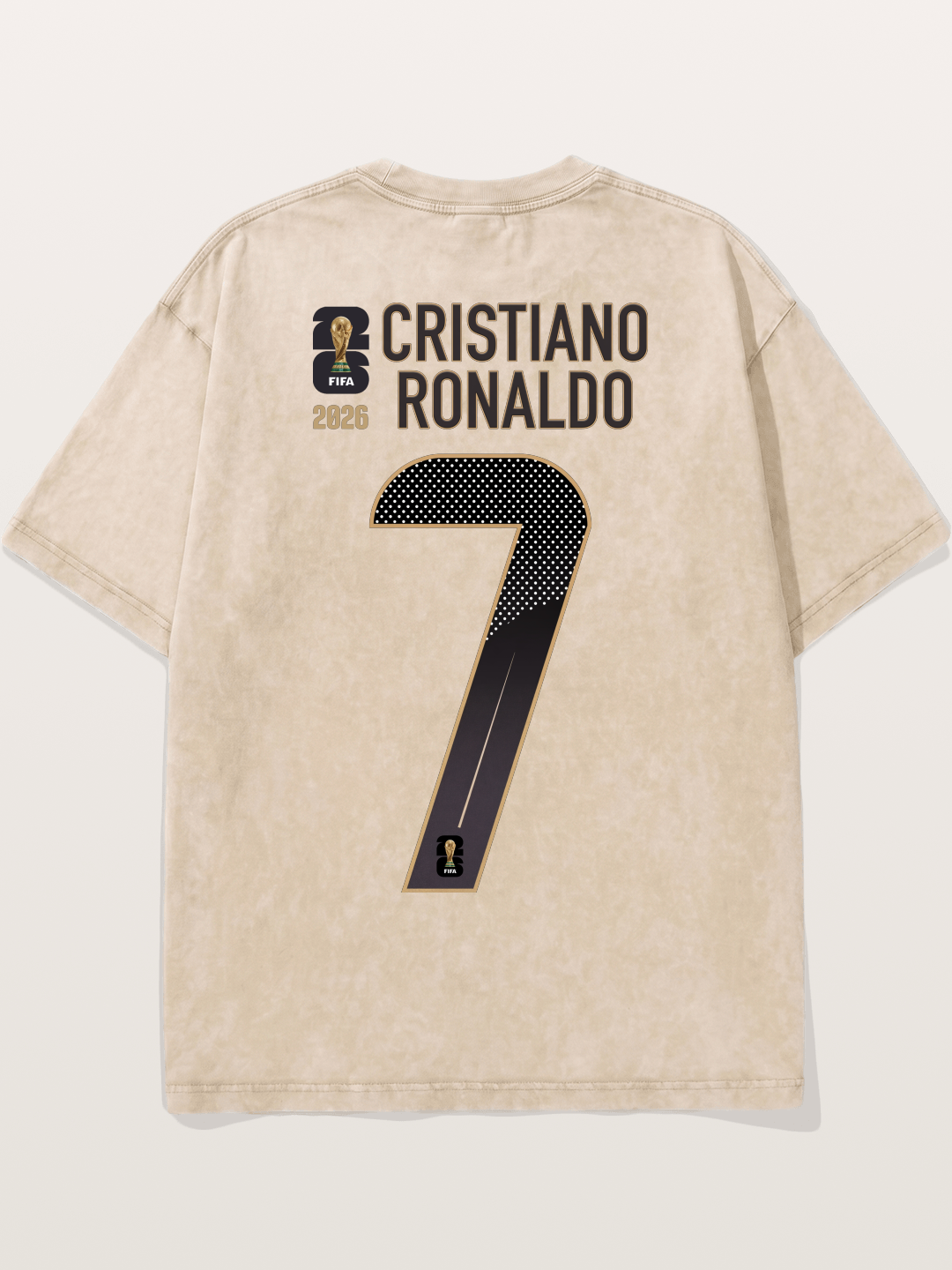 Portugal 7 Ronaldo 2026 WC Washed T-shirt