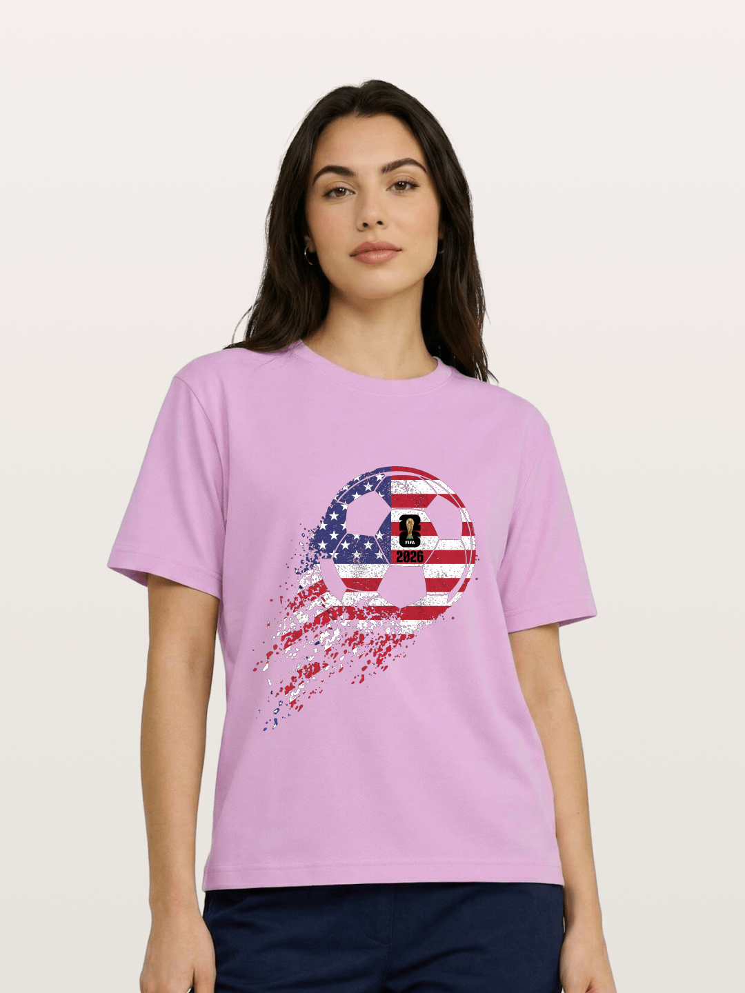 American Flag WC 2026 Ball Gildan T-shirt